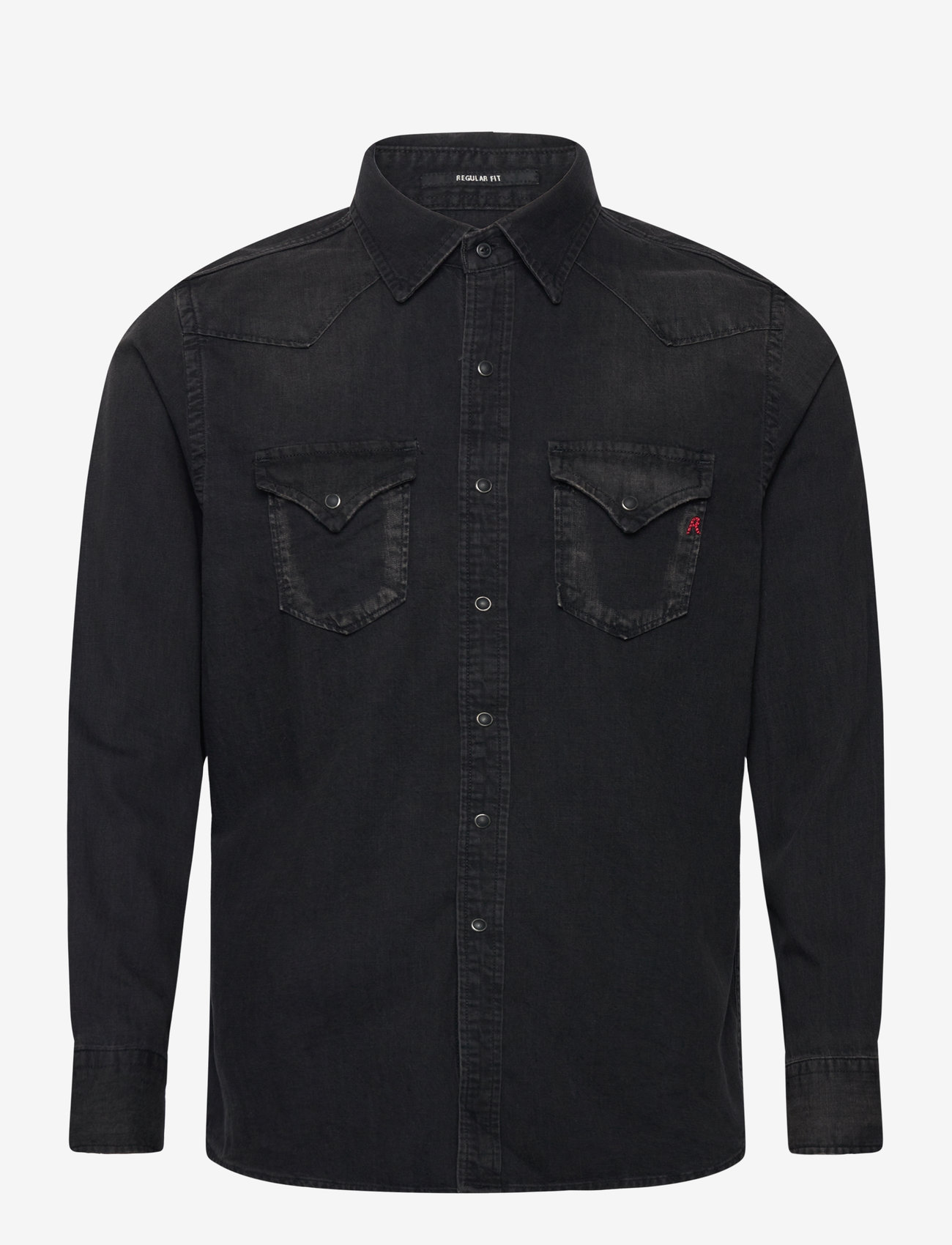 Replay - Shirt REGULAR - denimskjorter - black - 0