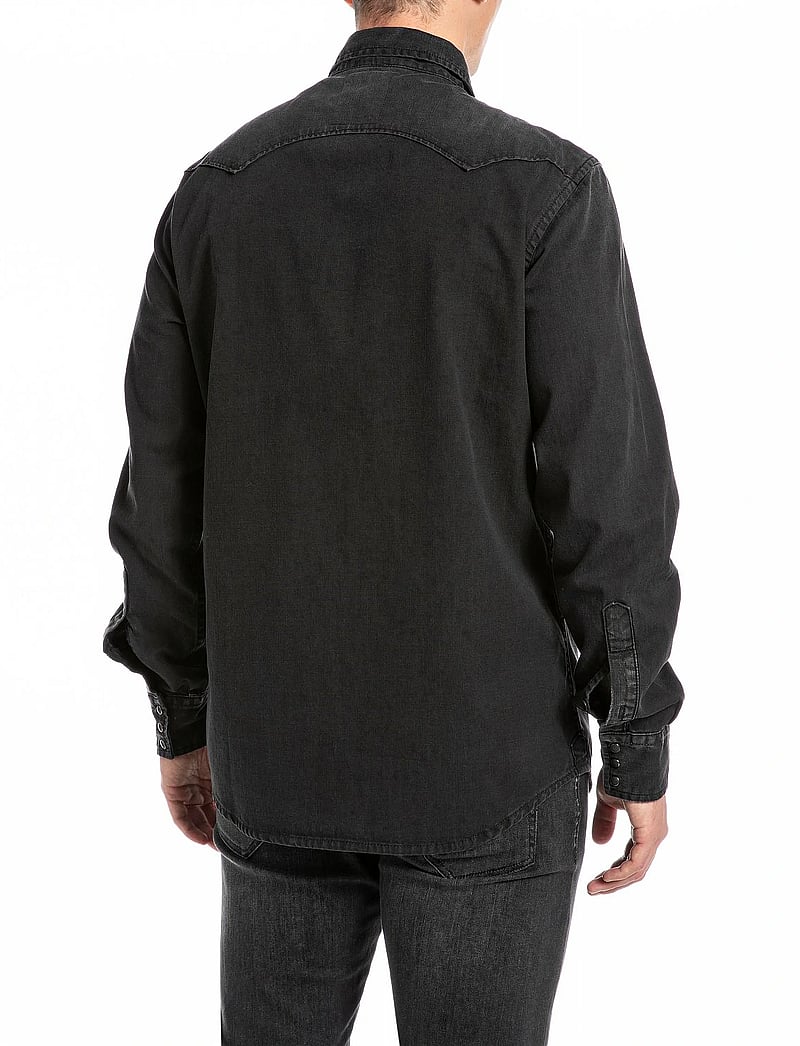 Replay - Shirt REGULAR - denimskjorter - black - 2