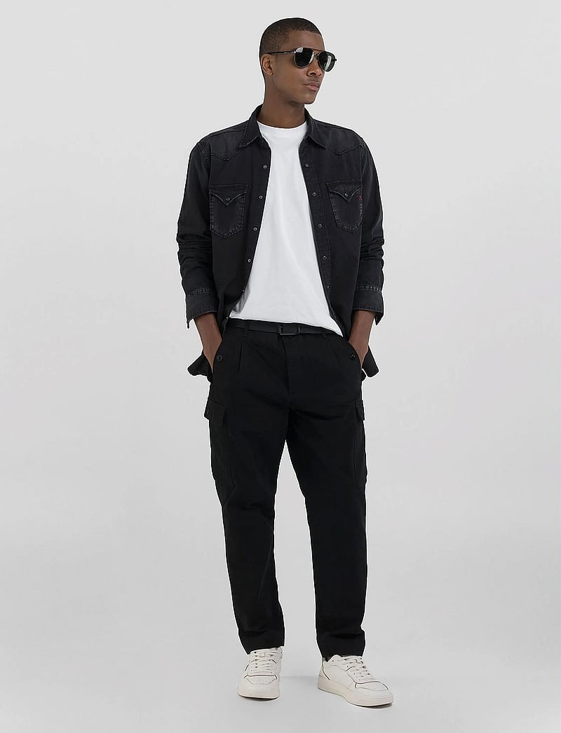 Replay - Shirt REGULAR - denimskjorter - black - 3