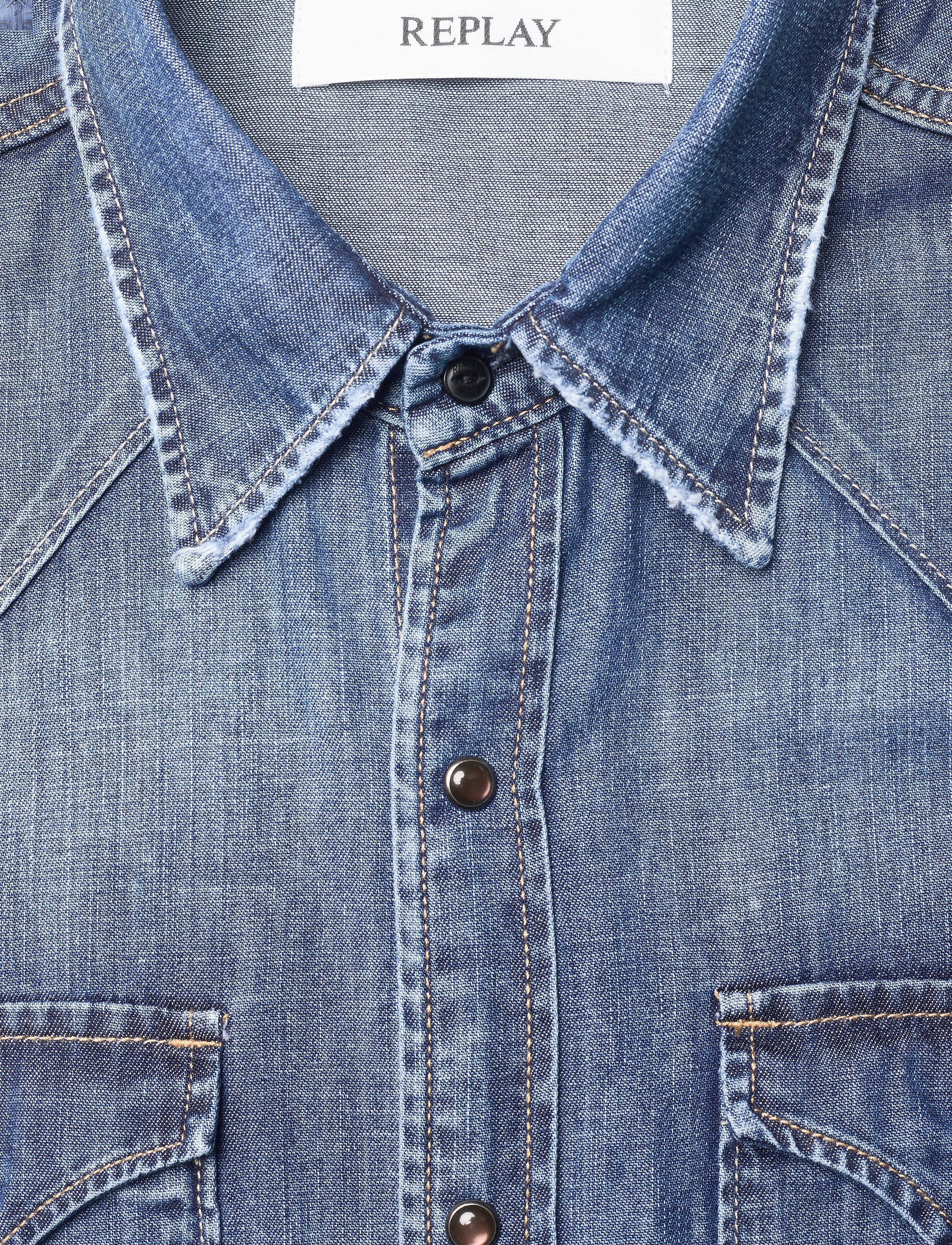 Replay - Shirt  AGED - medium blue - 2