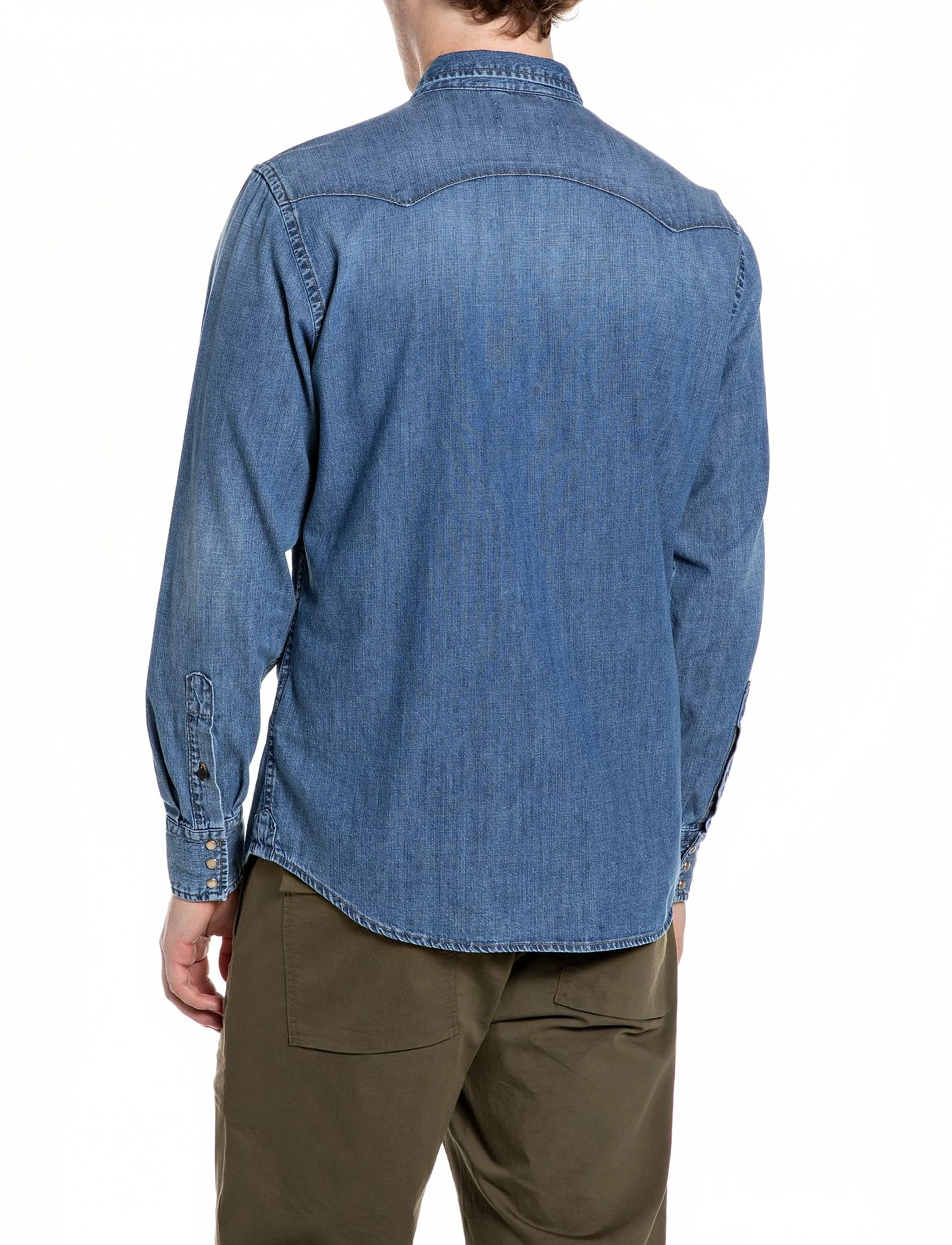 Replay - Shirt REGULAR - fødselsdagsgaver - medium blue - 3