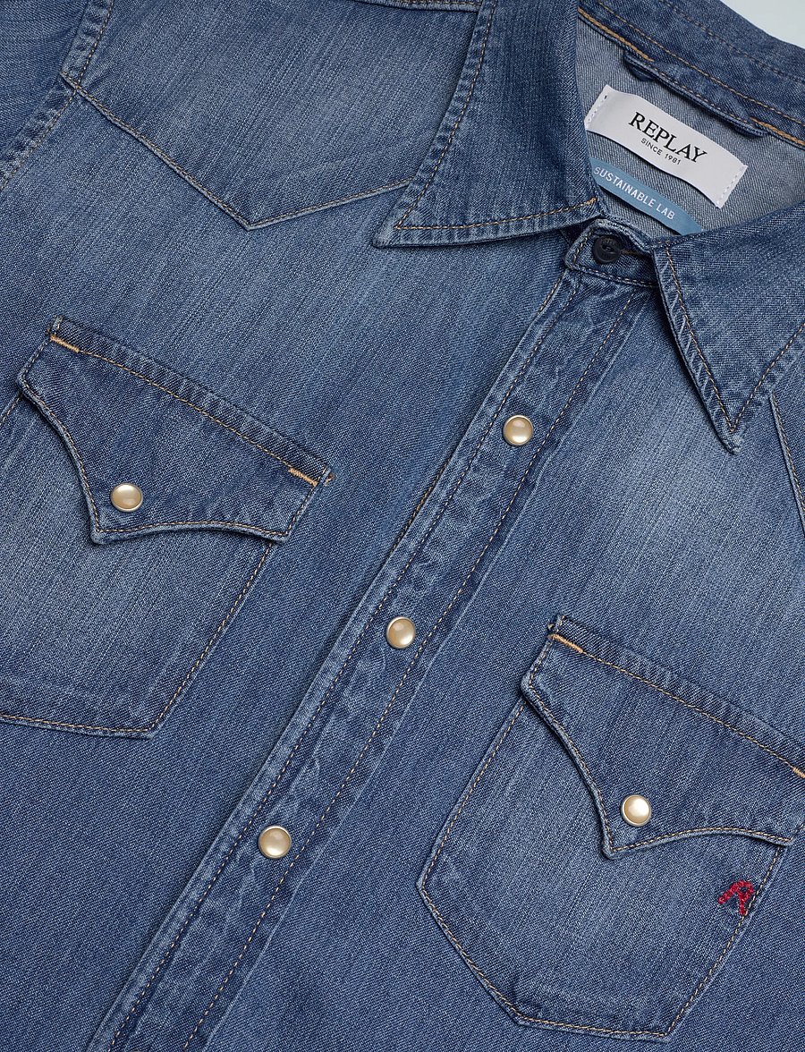 Replay - Shirt REGULAR - chemises en jean - medium blue - 5