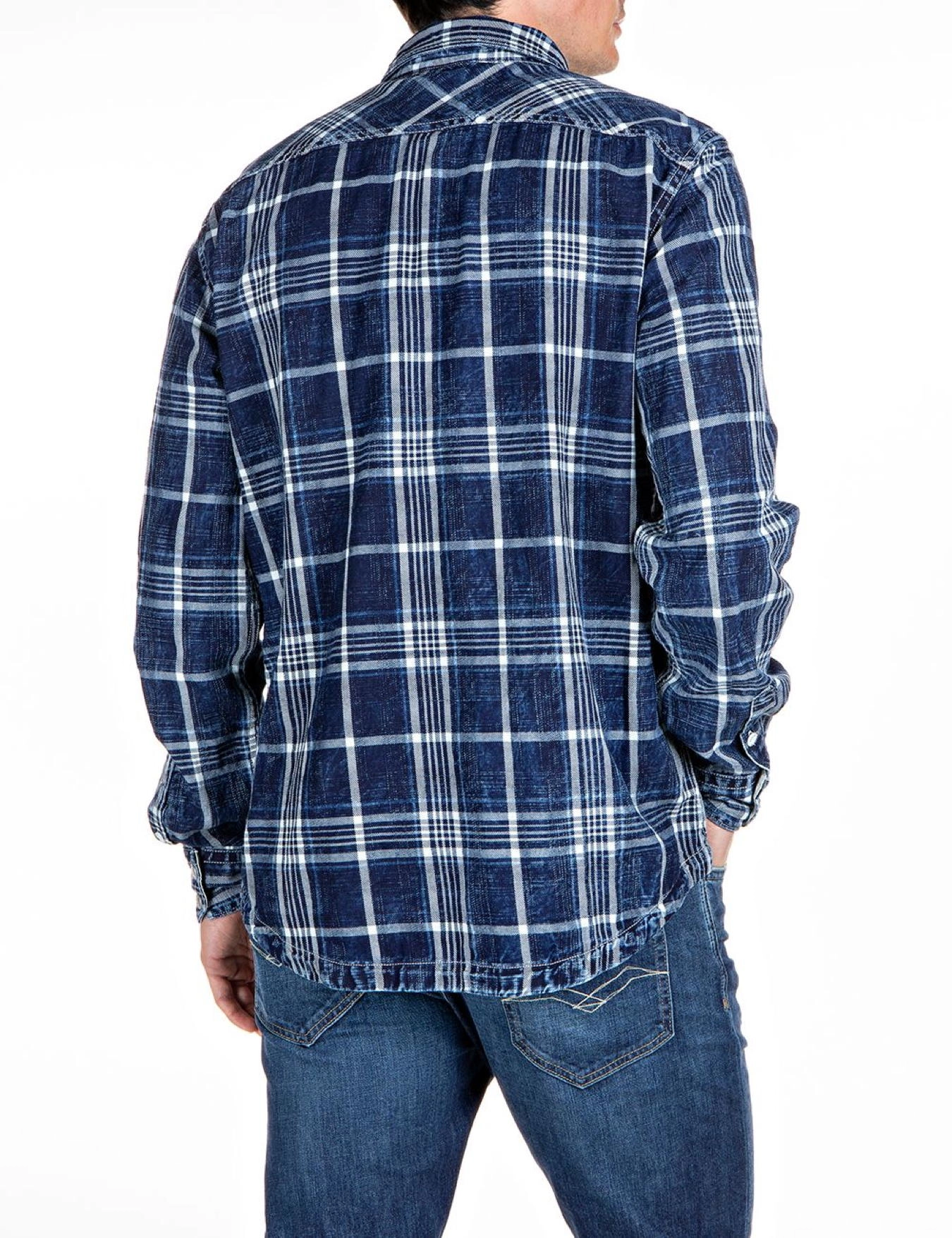 Replay - Shirt - indigo/natural white - 3