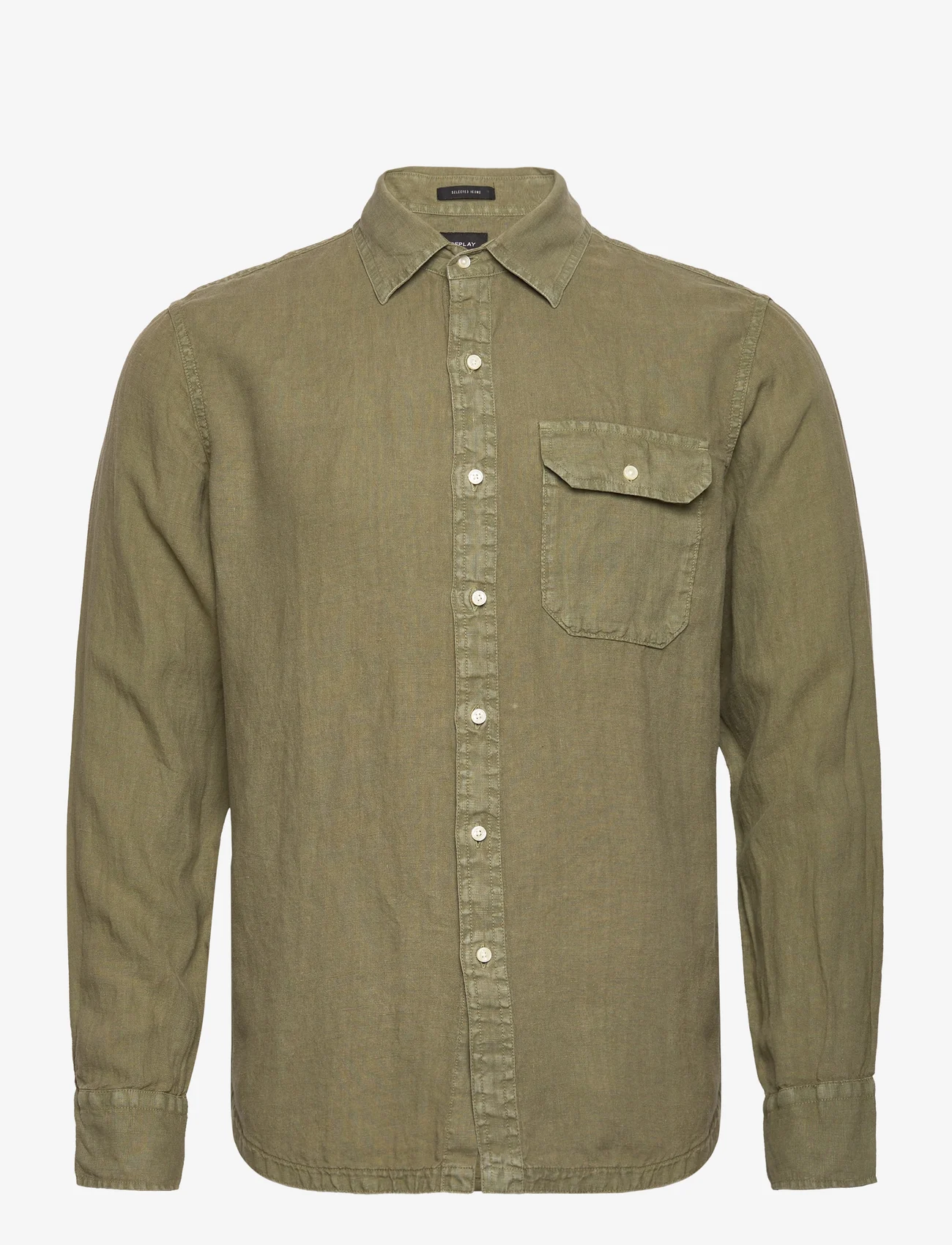Replay - Shirt REGULAR - basic shirts - green - 0