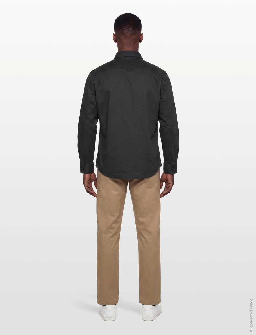 Replay - Shirt RELAXED REGULAR - overshirts - black - 4