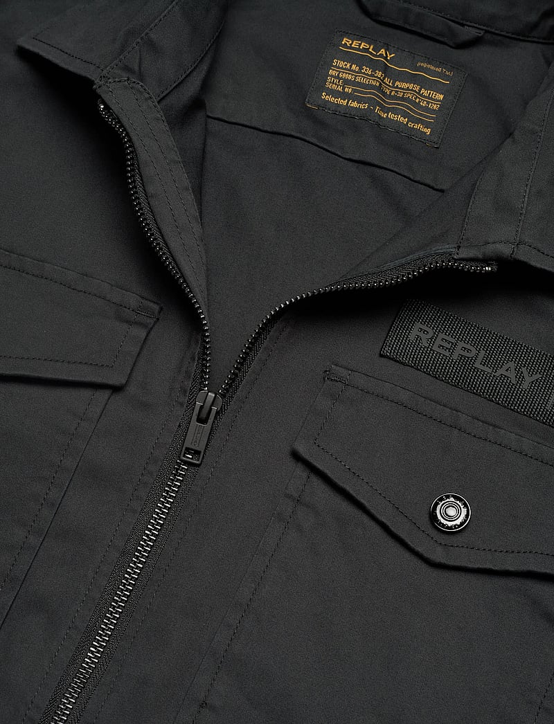 Replay - Shirt RELAXED REGULAR - overshirts - black - 2