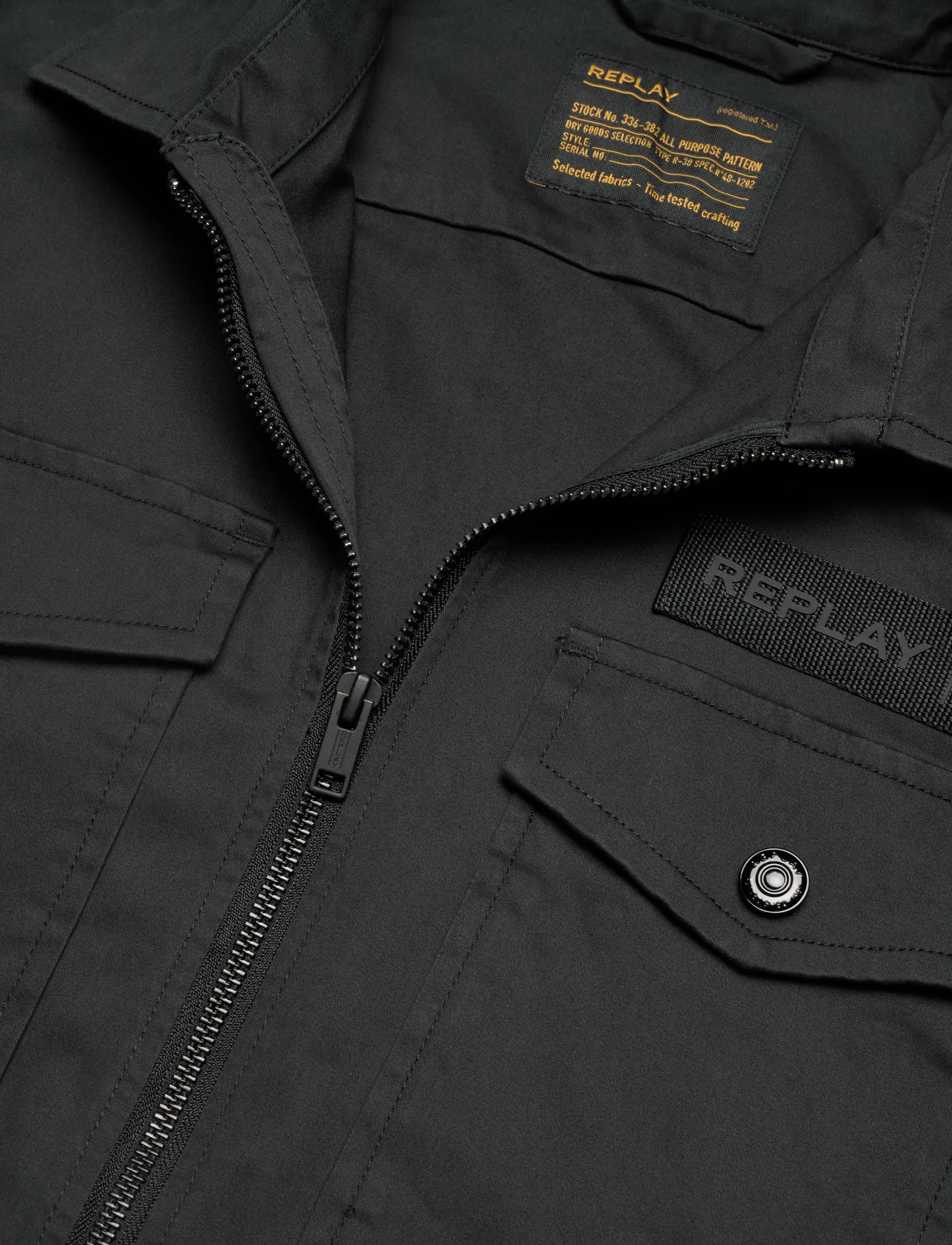 Replay - Shirt RELAXED REGULAR - overshirts - black - 2