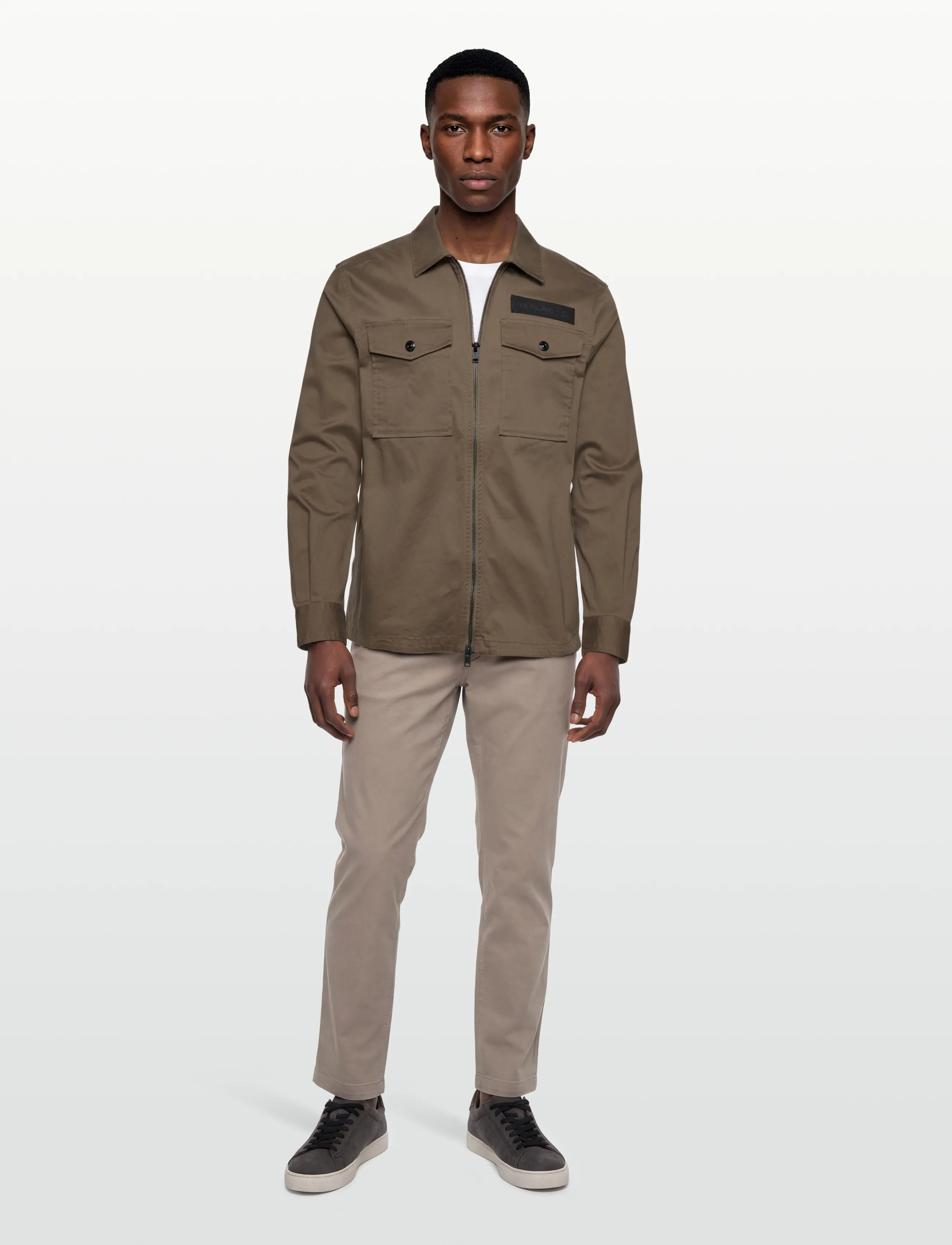 Replay - Shirt RELAXED REGULAR - Überhemden - green - 0