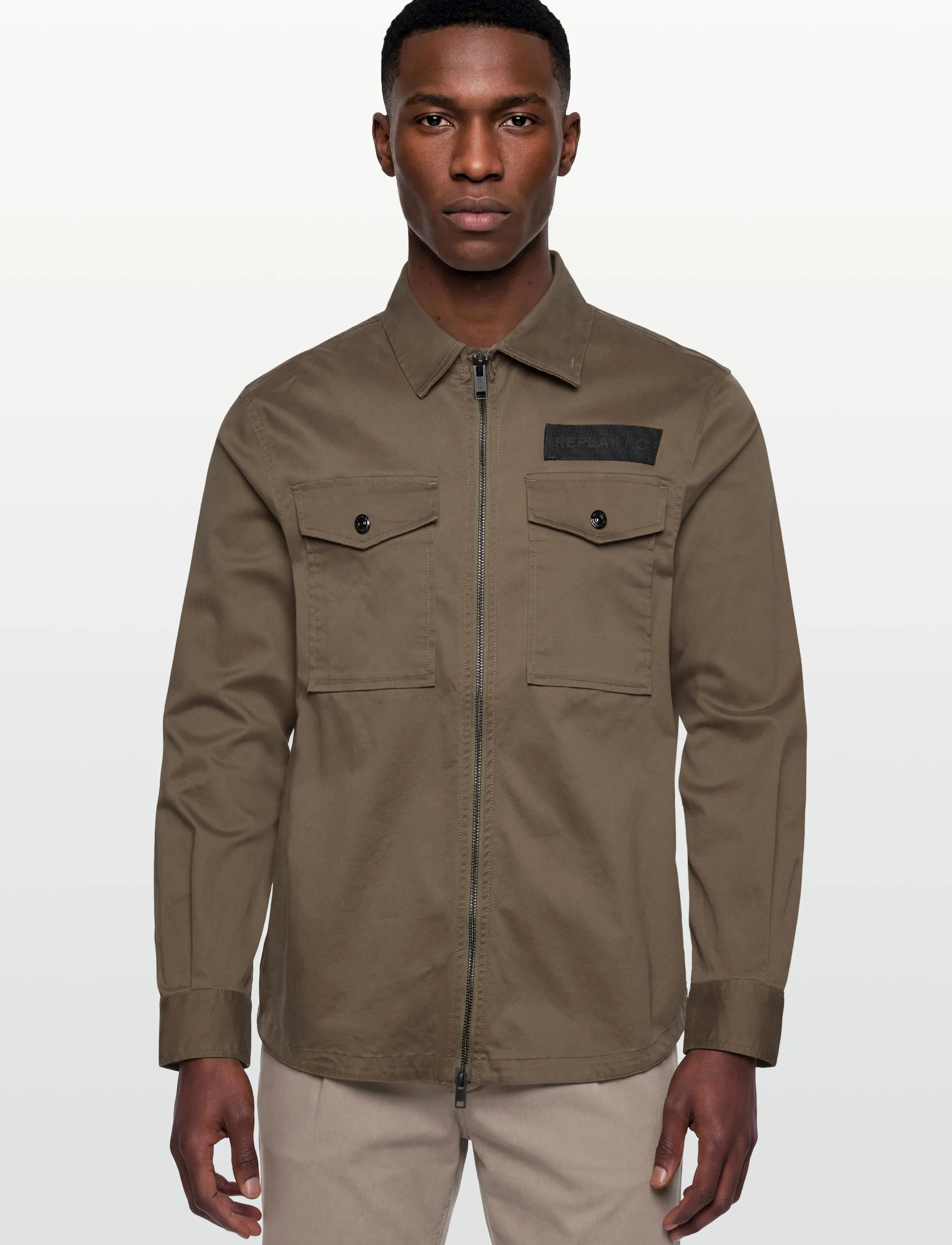 Replay - Shirt RELAXED REGULAR - Überhemden - green - 3