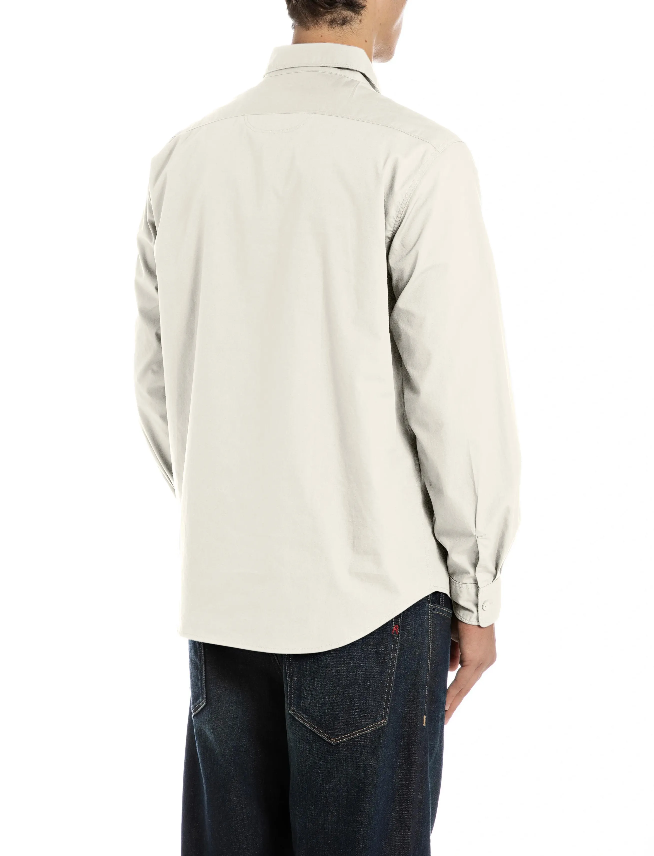 Replay - REGULAR   POPELINE Shirt - casual hemden - white - 3