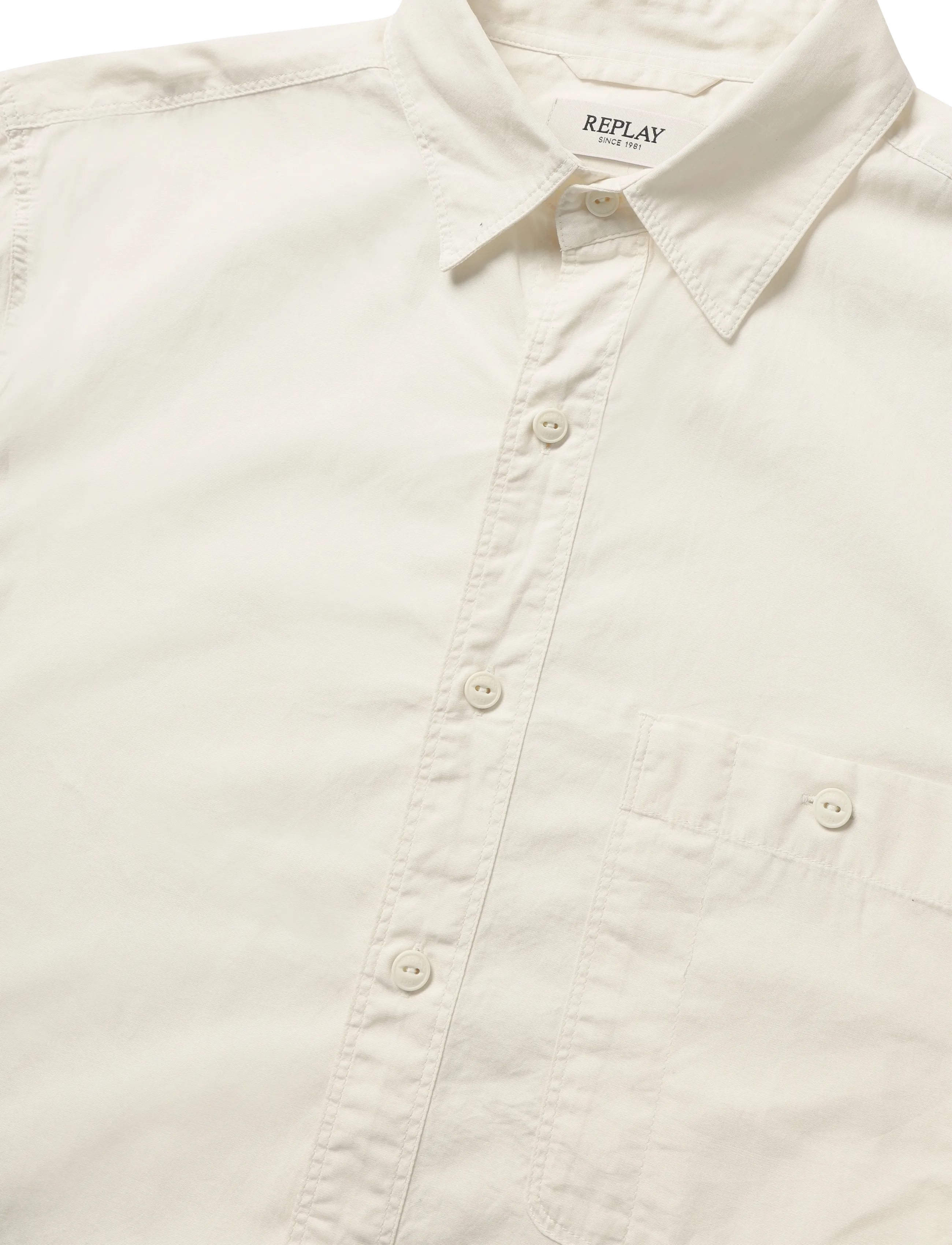 Replay - REGULAR   POPELINE Shirt - white - 4