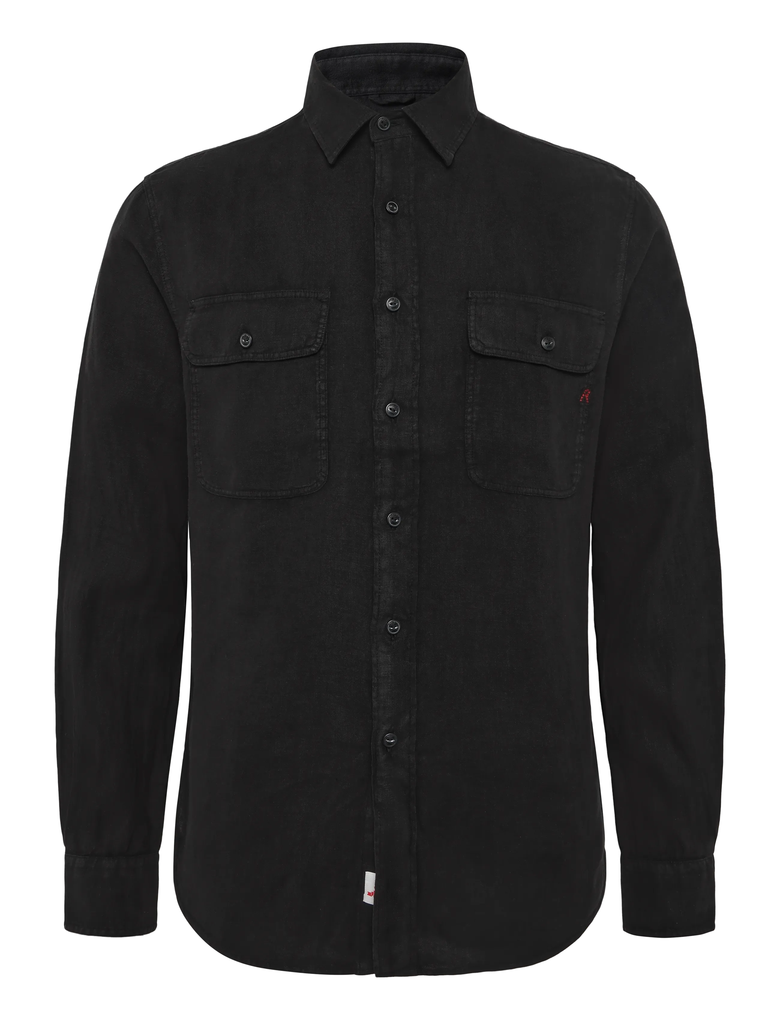 Replay - REGULAR   LINEN Shirt - freizeithemden - black - 1