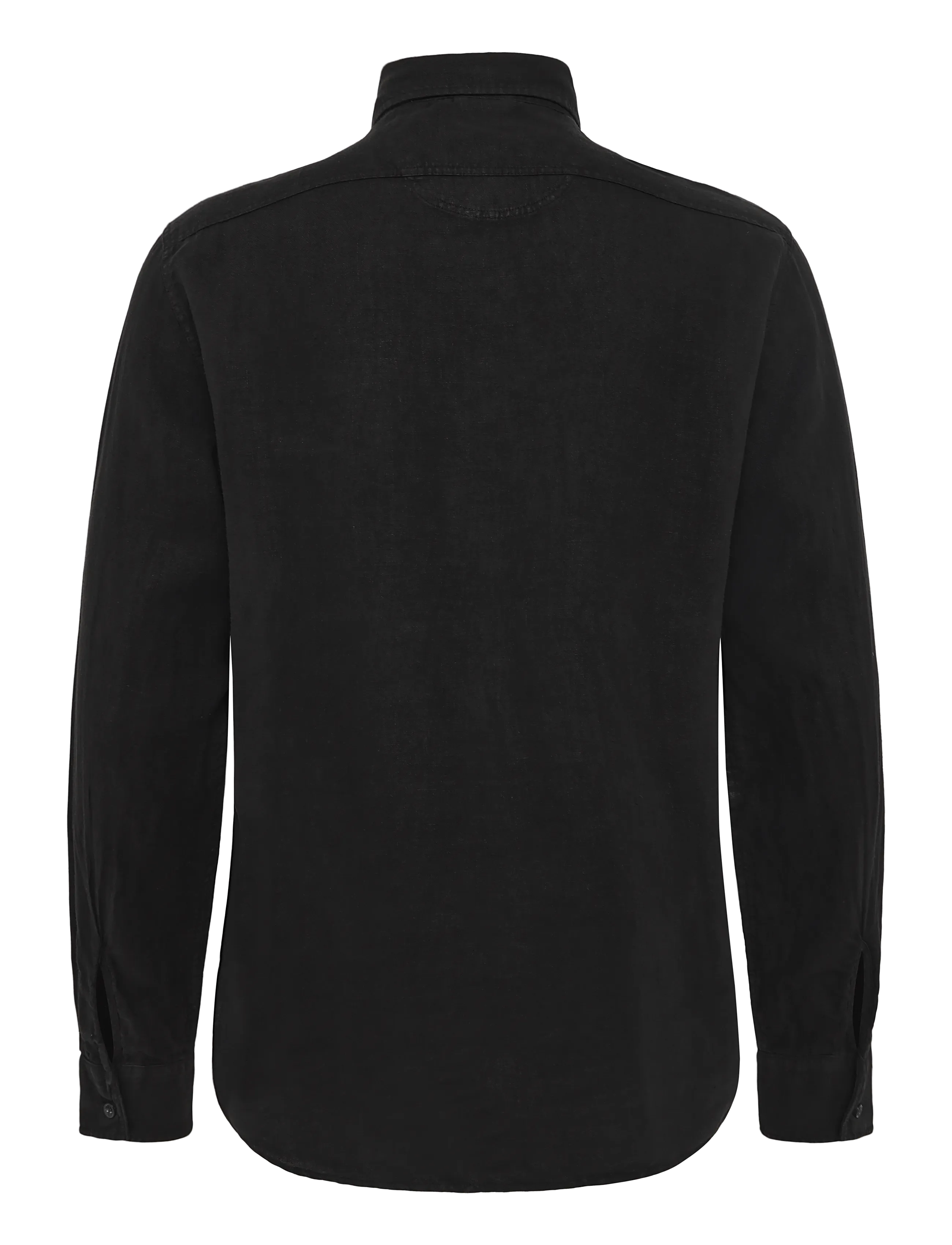 Replay - REGULAR   LINEN Shirt - freizeithemden - black - 2