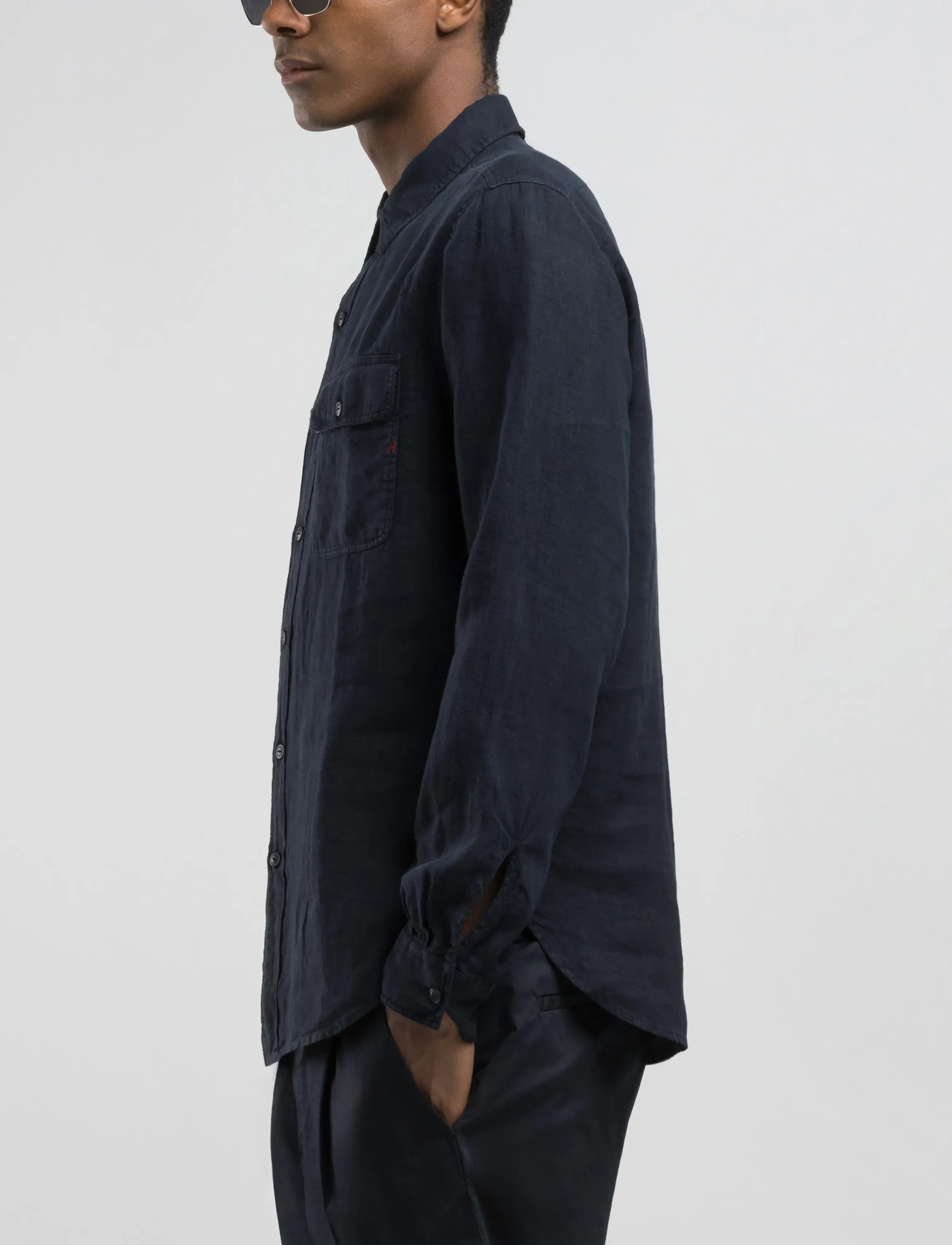 Replay - REGULAR   LINEN Shirt - casual skjortor - blue - 4