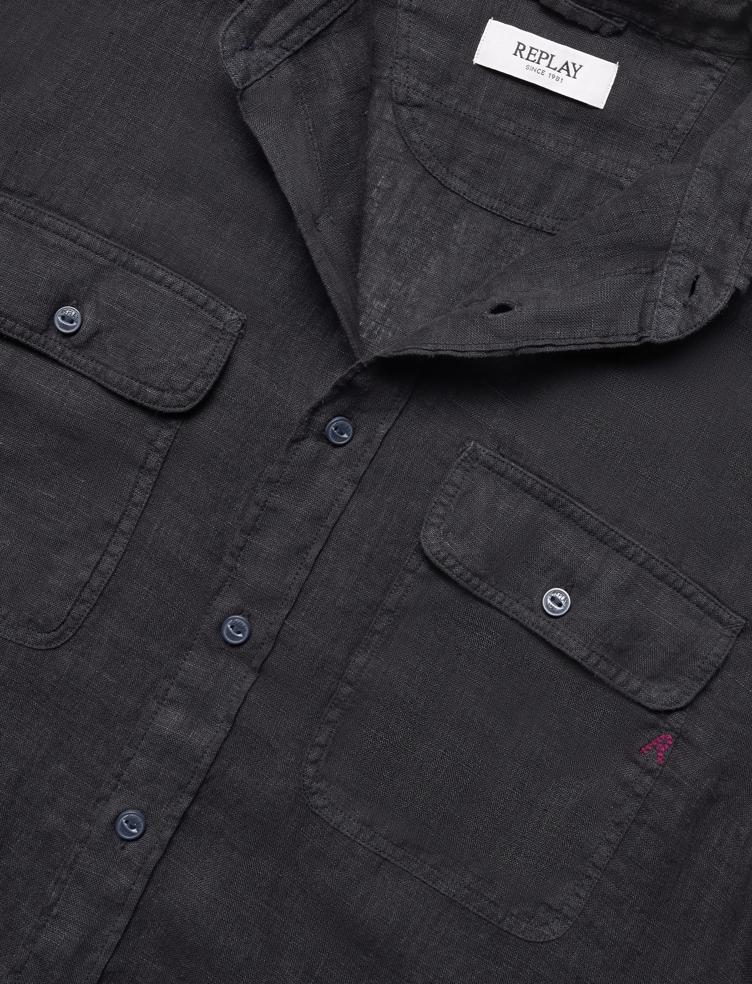 Replay - REGULAR   LINEN Shirt - casual skjortor - blue - 5