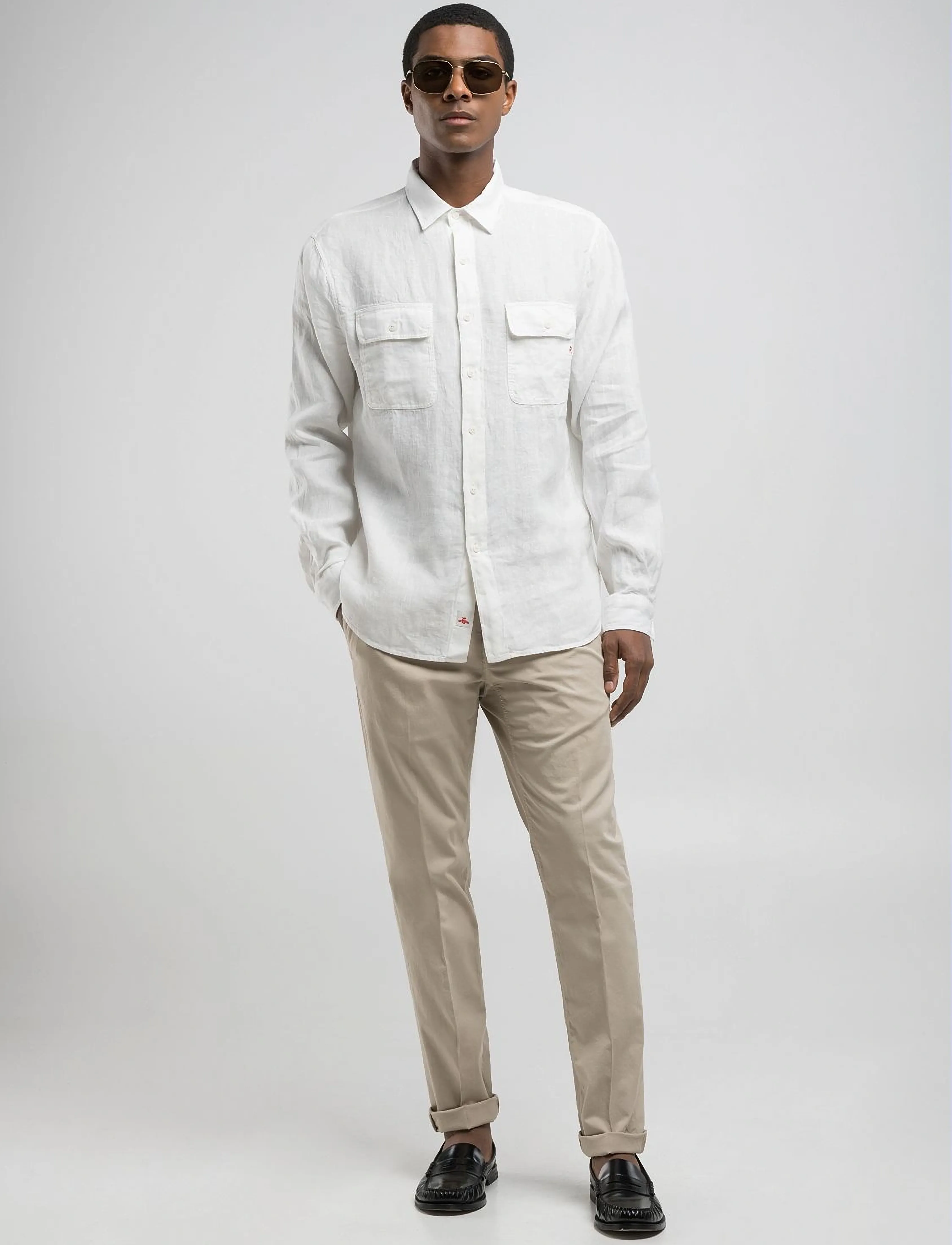 Replay - REGULAR   LINEN Shirt - geburtstagsgeschenke - white - 5
