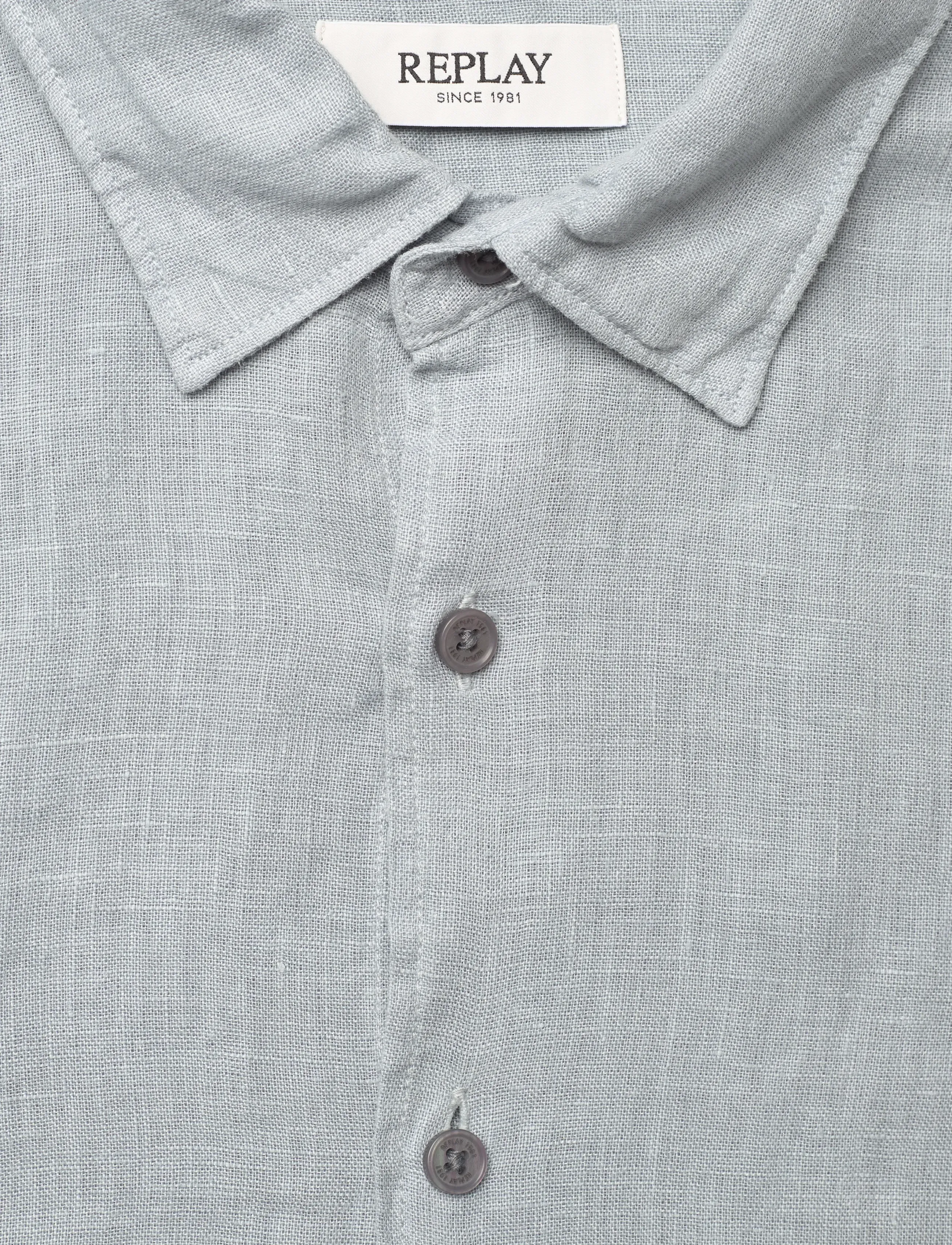 Replay - Shirt REGULAR - hørskjorter - blue - 4