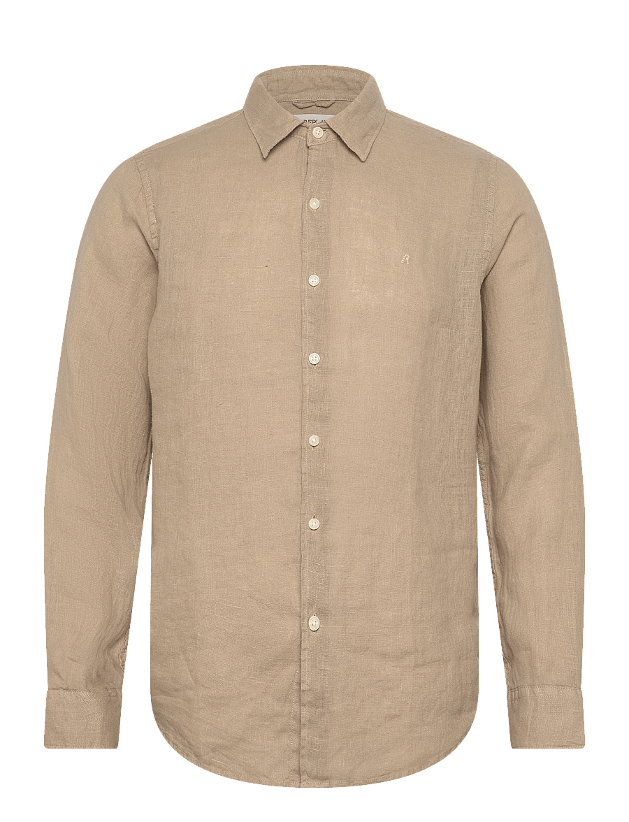 Replay - Shirt REGULAR - lininiai marškiniai - khaki green - 1