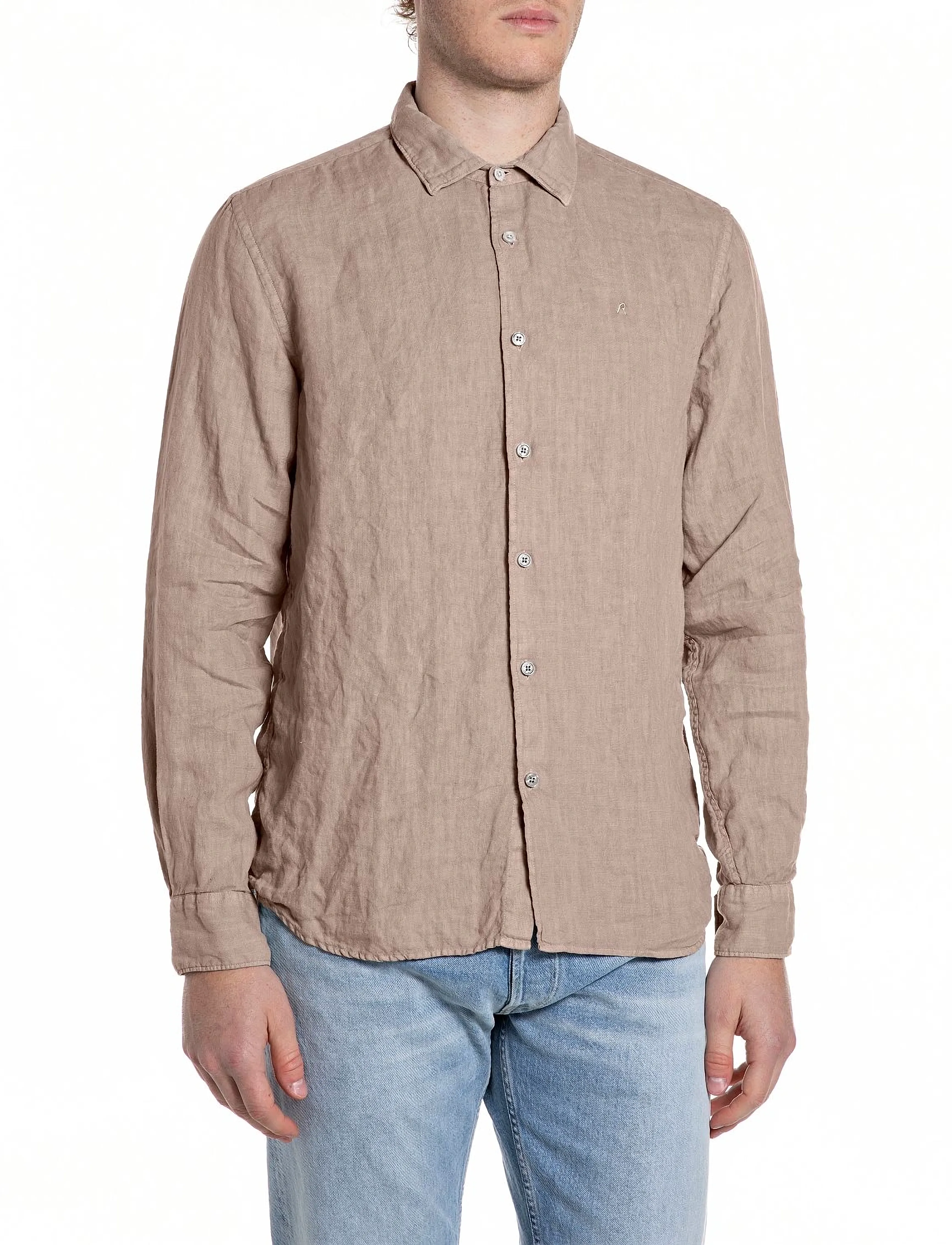 Replay Shirt REGULAR - Replay - KHAKI GREEN / beige