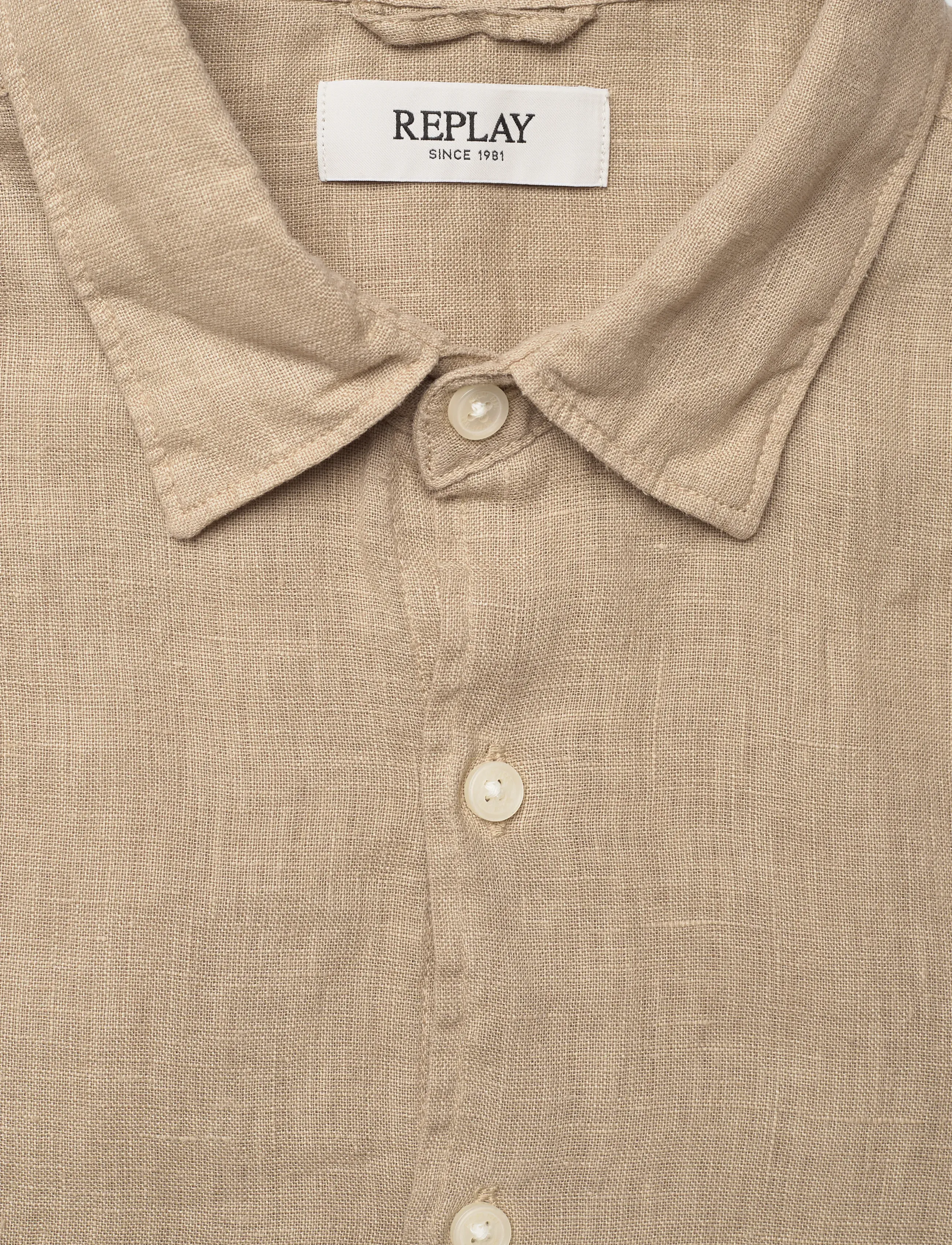 Replay - Shirt REGULAR - leinenhemden - khaki green - 4