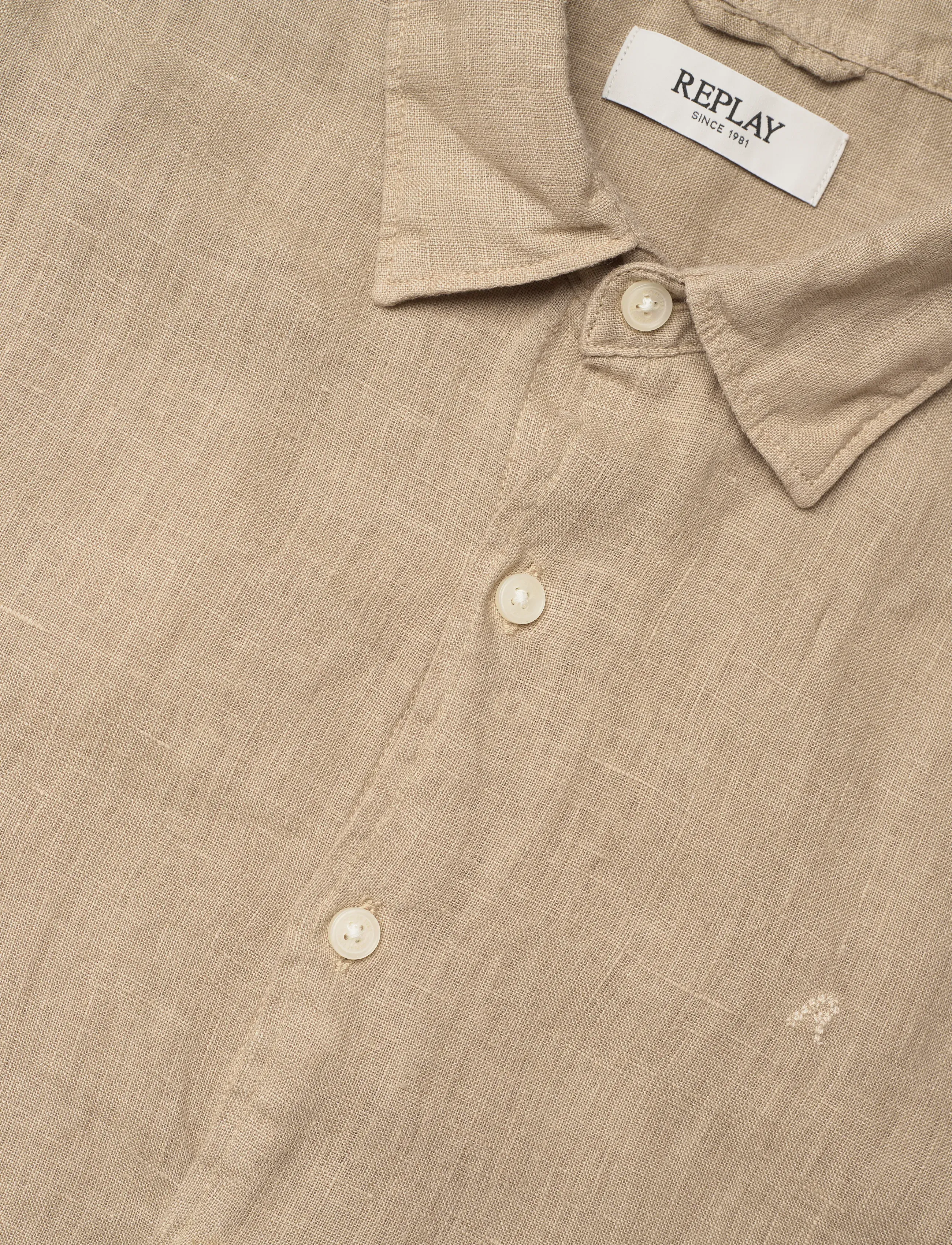 Replay - Shirt REGULAR - leinenhemden - khaki green - 5