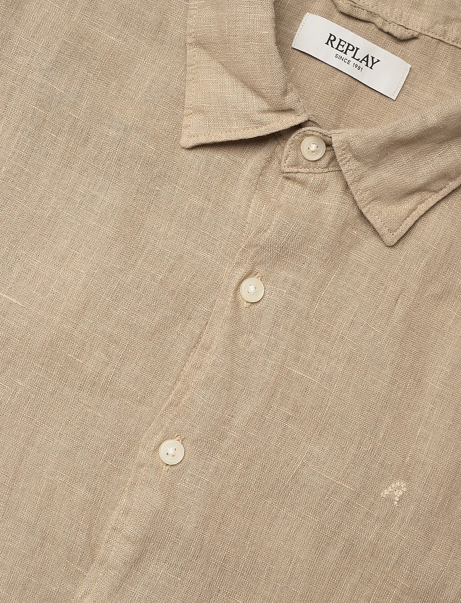 Replay - Shirt REGULAR - lininiai marškiniai - khaki green - 5