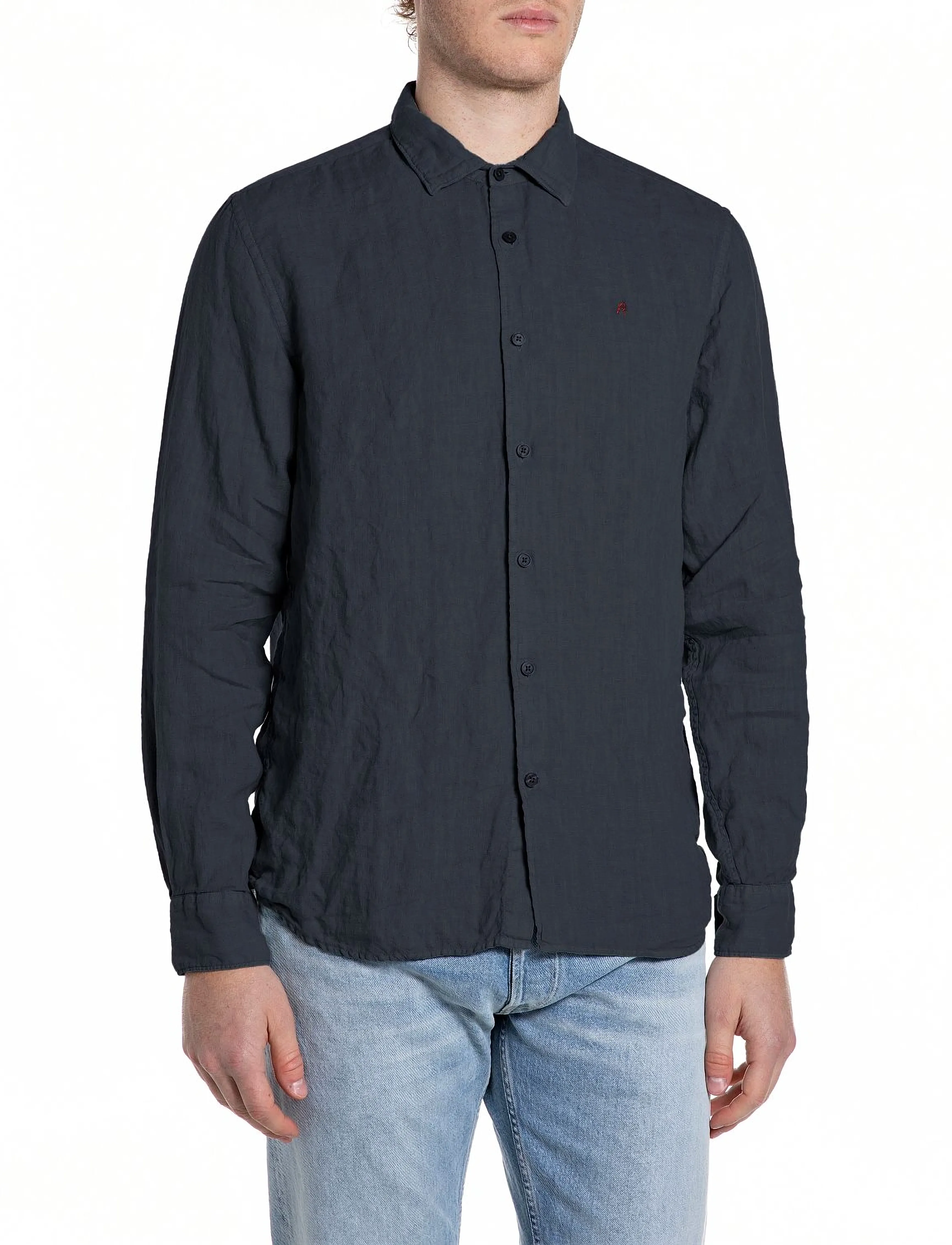 Replay Shirt REGULAR - Tänavastiil - NAVY / black