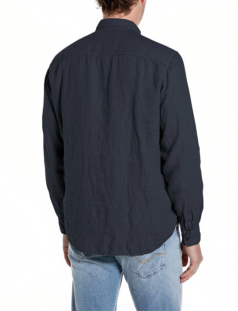 Replay - Shirt REGULAR - lininiai marškiniai - navy - 3