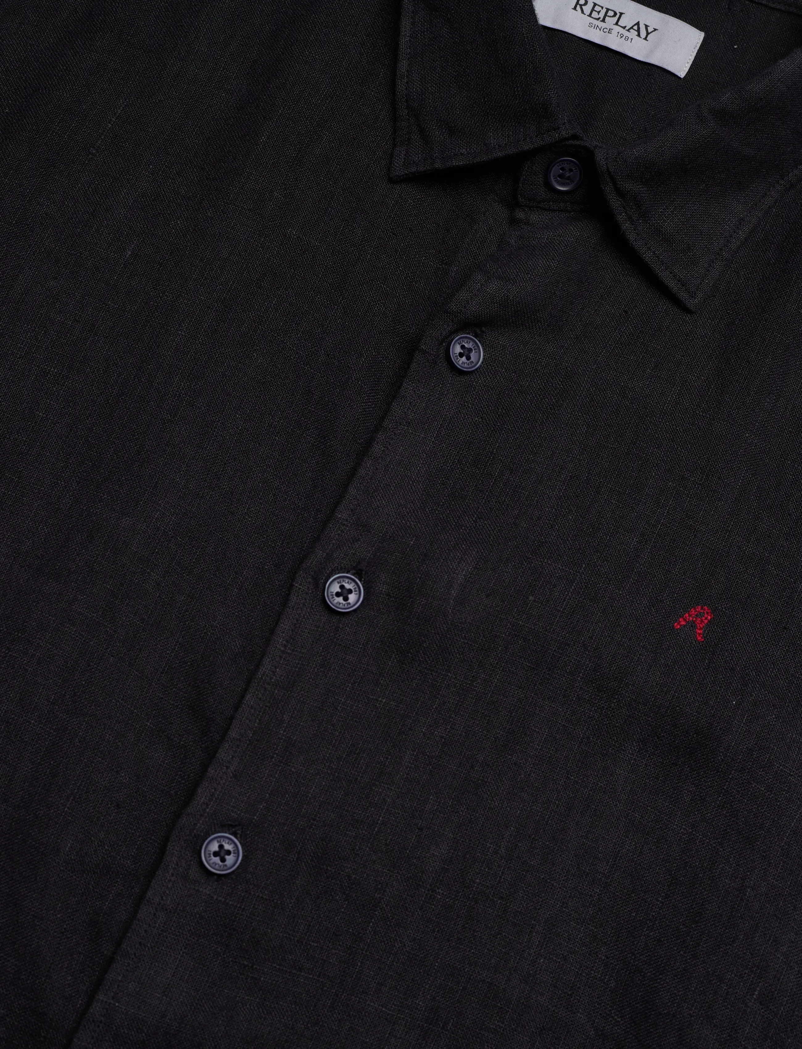 Replay - Shirt REGULAR - linneskjortor - navy - 5