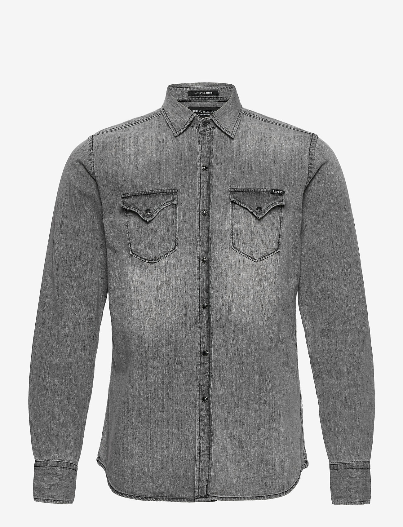 Replay - Shirt - medium grey - 0