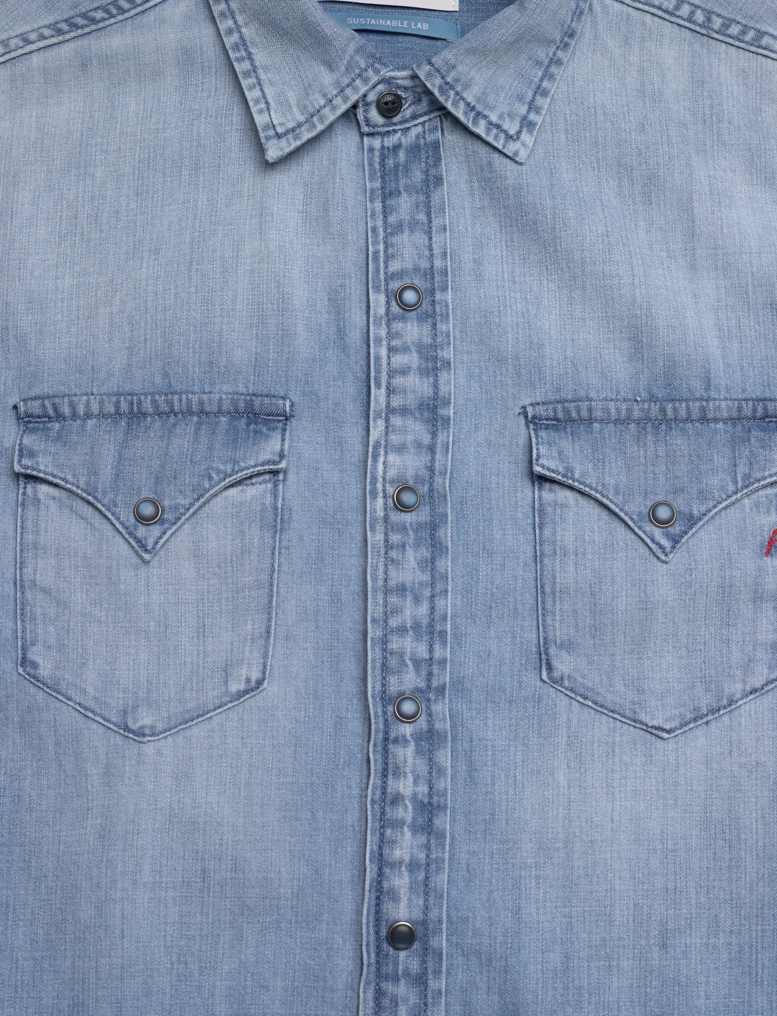 Replay - Shirt REGULAR - sünnipäevakingitused - blue - 4
