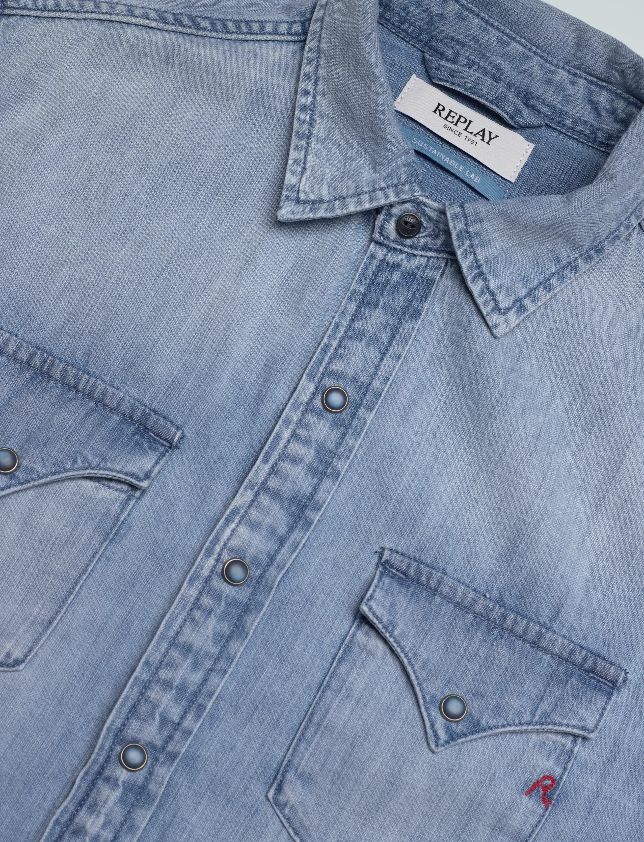 Replay - Shirt REGULAR - sünnipäevakingitused - blue - 5