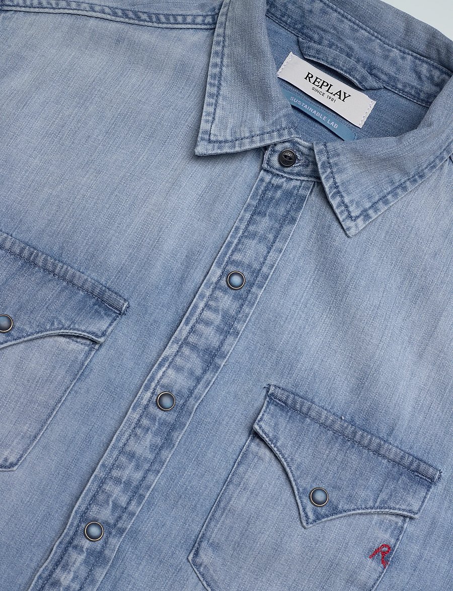 Replay - Shirt REGULAR - jeanshemden - blue - 5