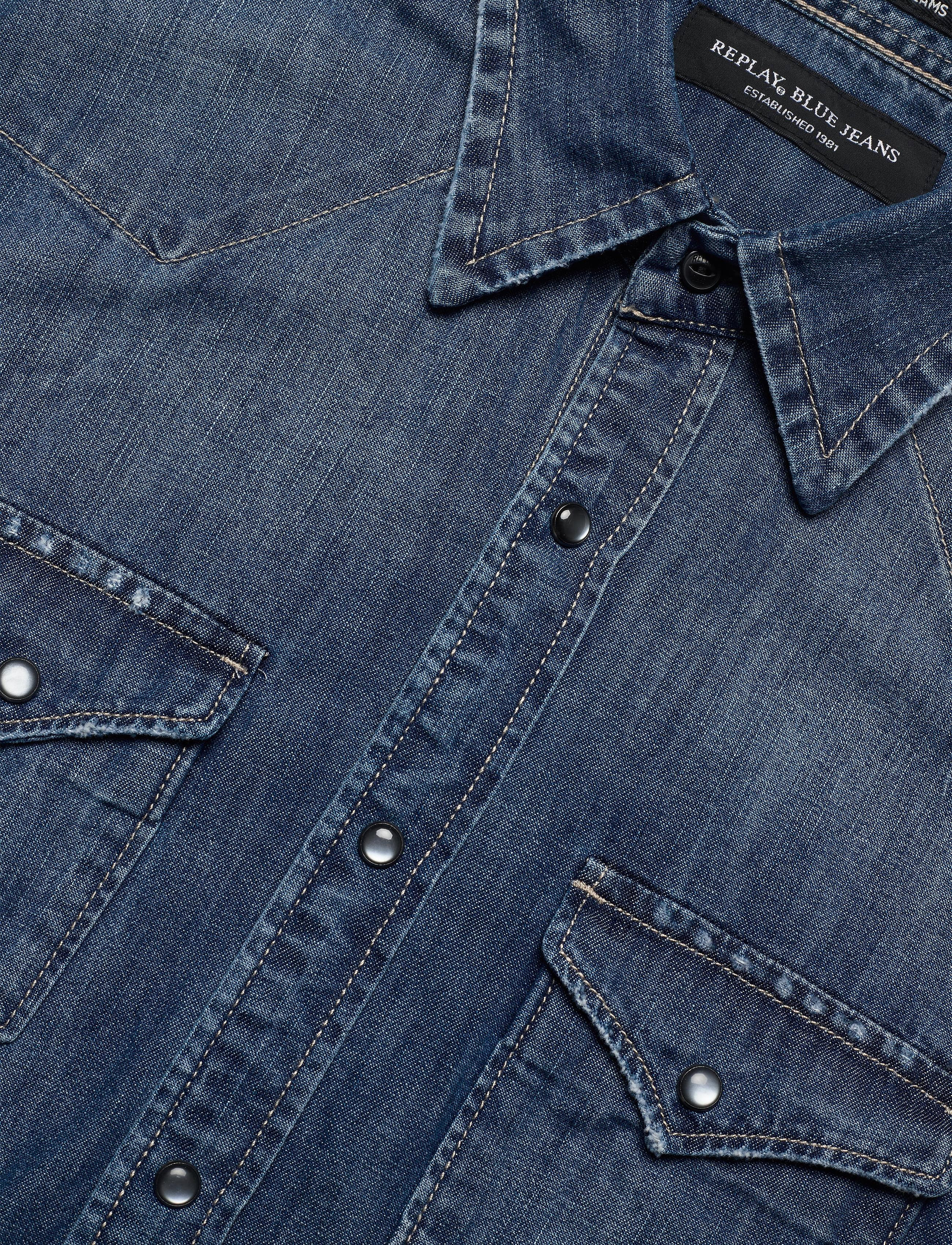 Replay - Shirt - medium blue - 3