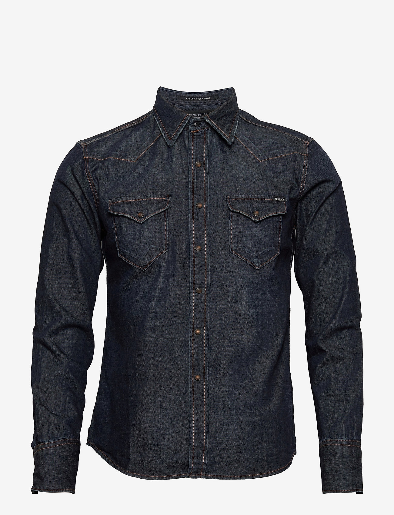 Replay - Shirt AGED - dark blue - 1