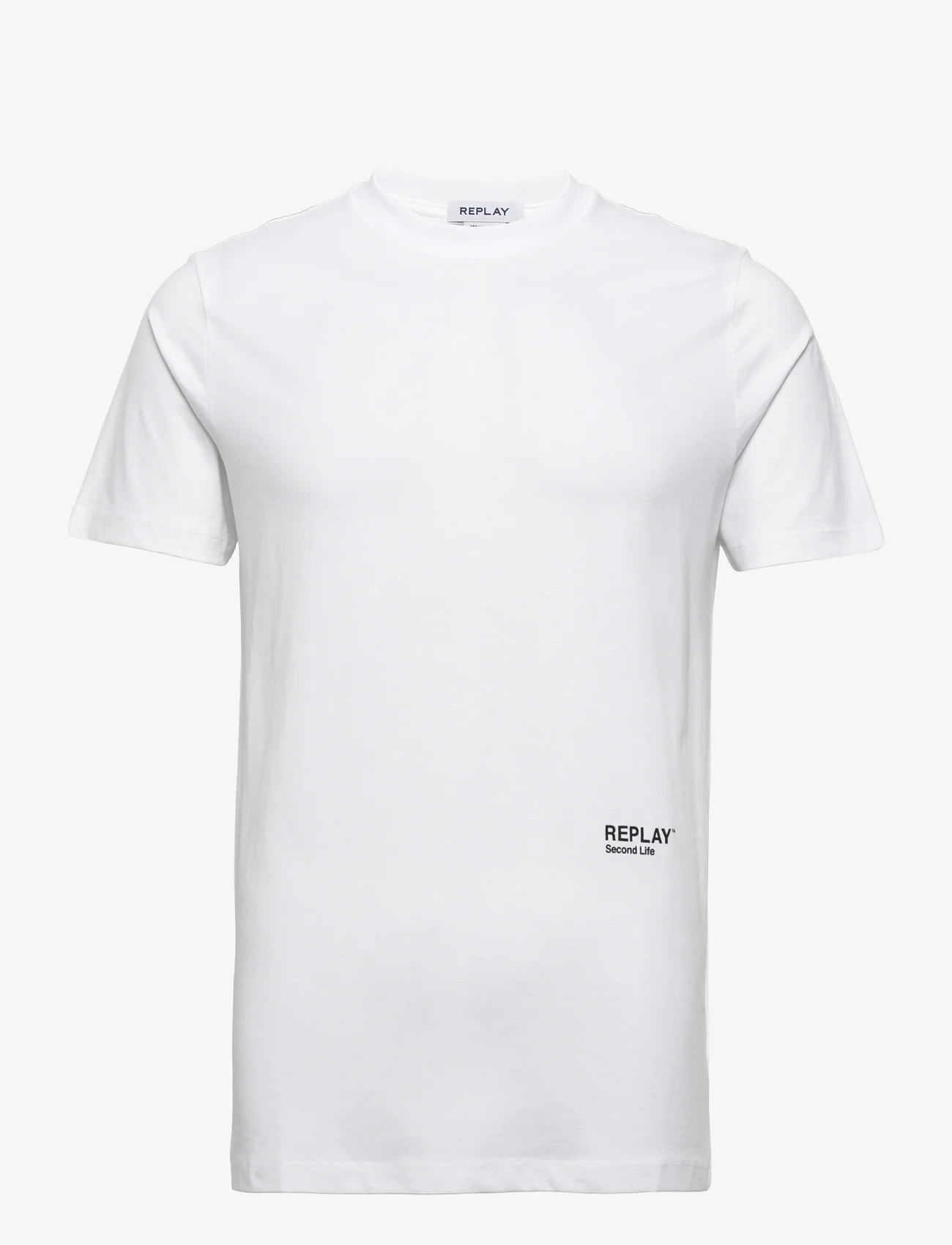 Replay - T-Shirt SECOND LIFE - basis-t-skjorter - white - 0