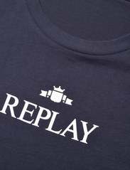 Replay - T-Shirt REGULAR PURE LOGO - kortärmade t-shirts - blue - 2