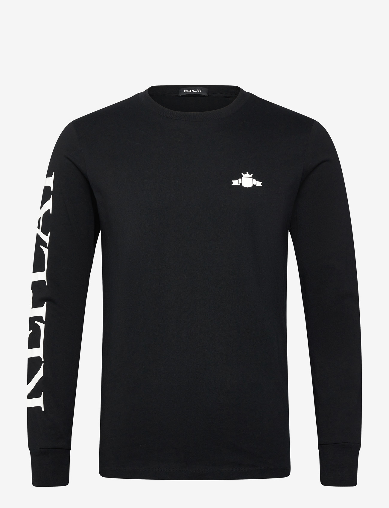 Replay - Long-sleeved t-shirt REGULAR - langærmede t-shirts - black - 0