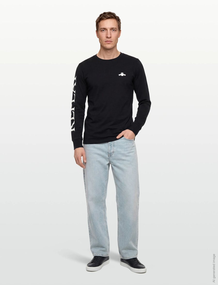 Replay - Long-sleeved t-shirt REGULAR - langärmelige t-shirts - black - 0