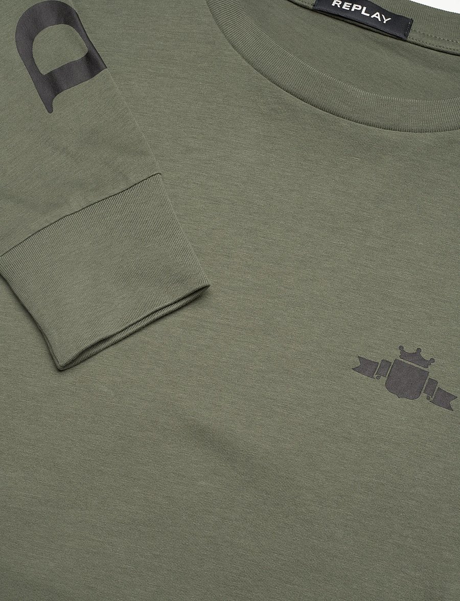 Replay - Long-sleeved t-shirt REGULAR - langärmelig - khaki green - 3