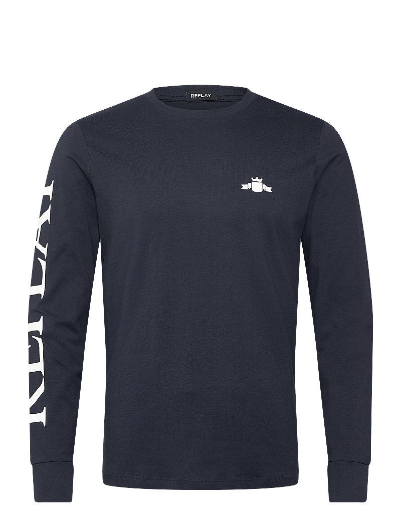 Replay - Long-sleeved t-shirt REGULAR - pikkade varrukatega t-särgid - navy - 0