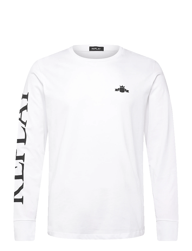 Replay - Long-sleeved t-shirt REGULAR - pikkade varrukatega t-särgid - white - 0