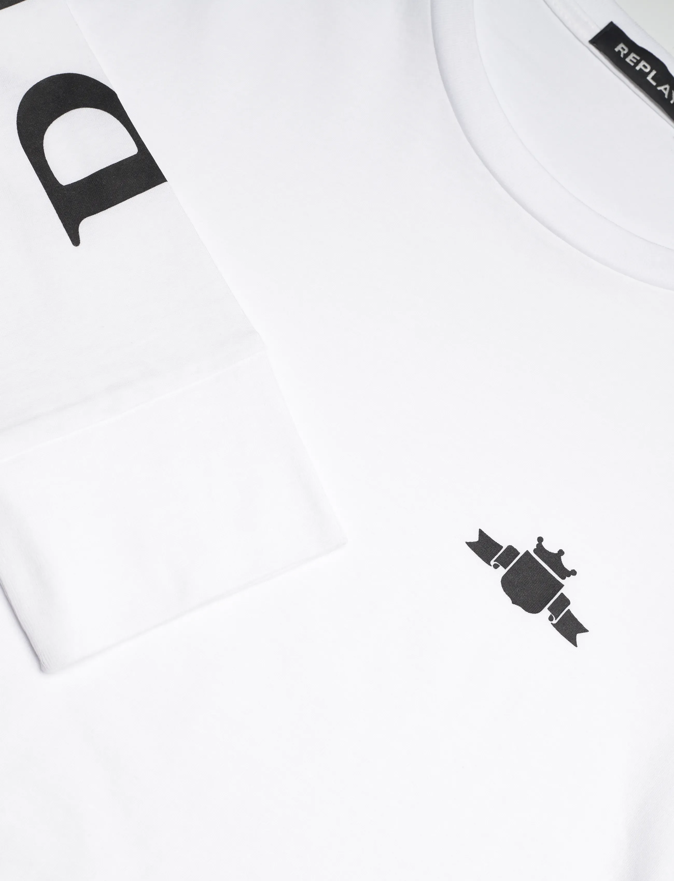 Replay - Long-sleeved t-shirt REGULAR - langærmede t-shirts - white - 3