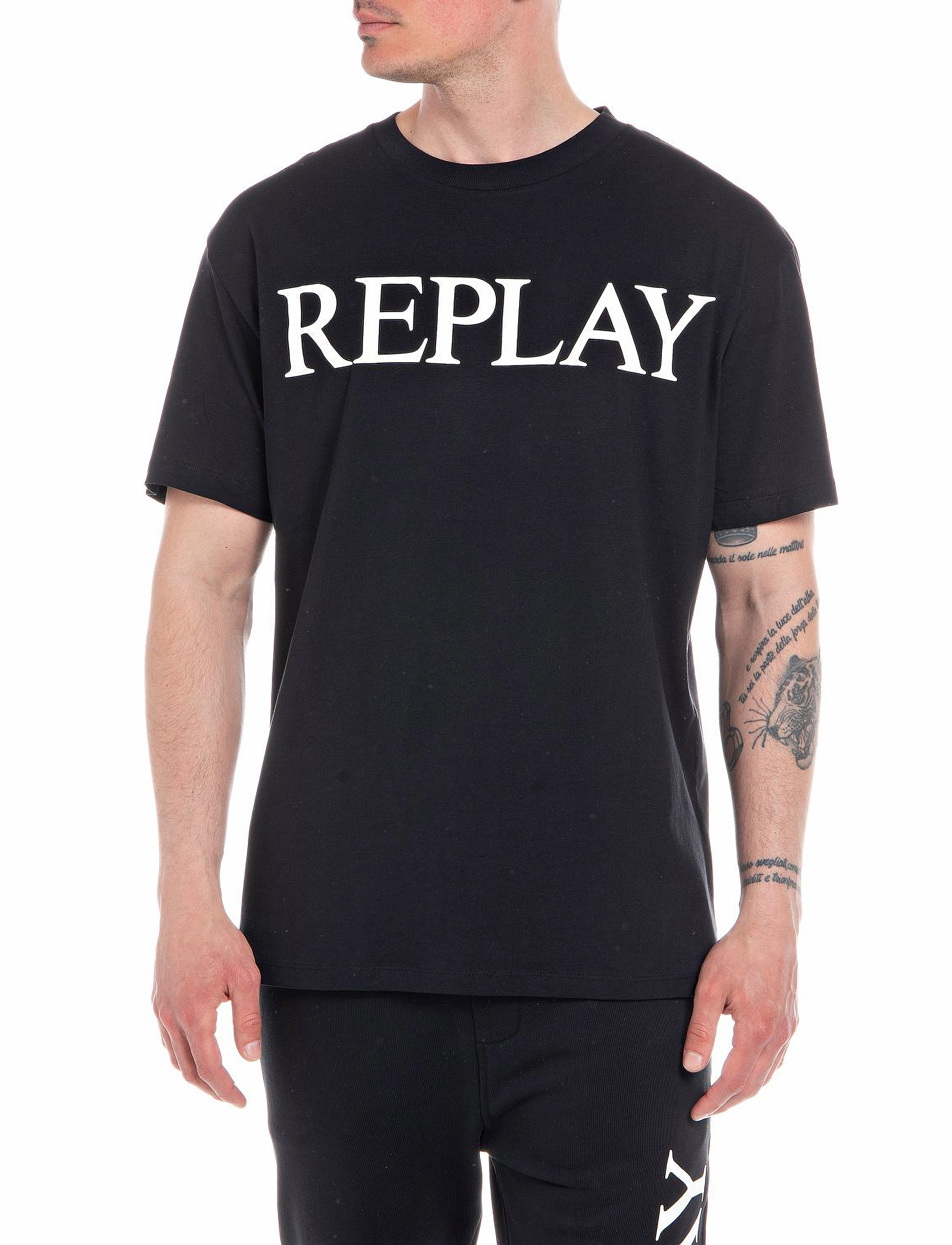 Replay - T-Shirt REGULAR PURE LOGO - black - 2