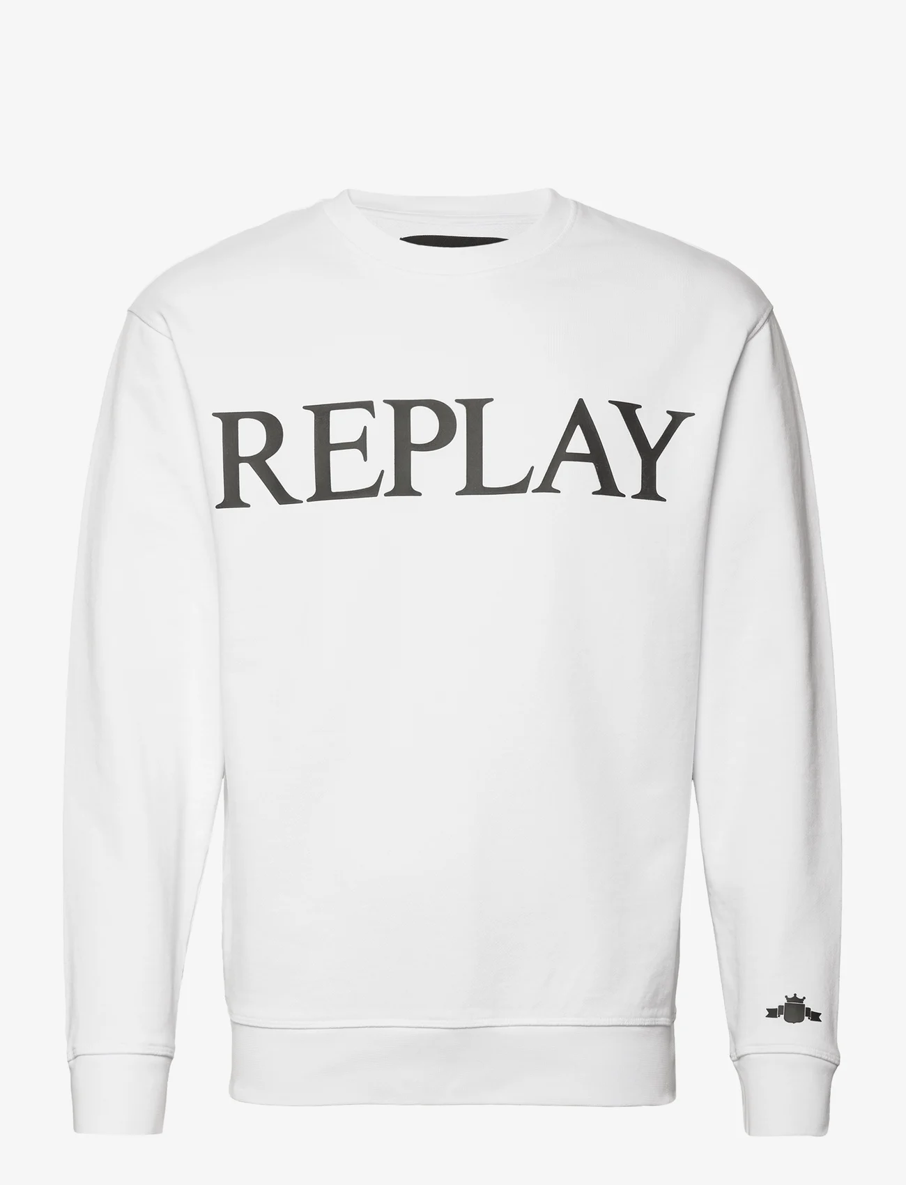 Replay - Sweater REGULAR PURE LOGO - sweatshirts - white - 0