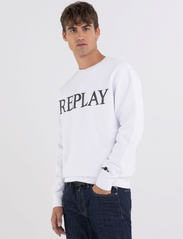 Replay - Sweater REGULAR PURE LOGO - truien - white - 6