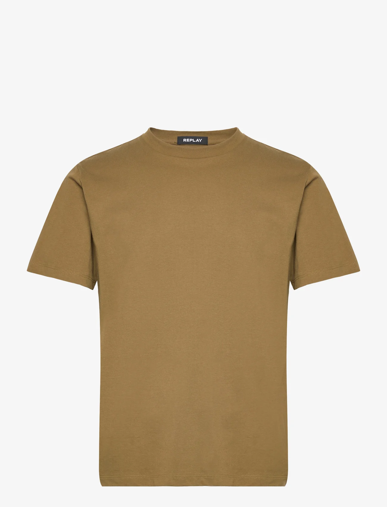 Replay - T-Shirt REGULAR - short-sleeved t-shirts - khaki green - 0