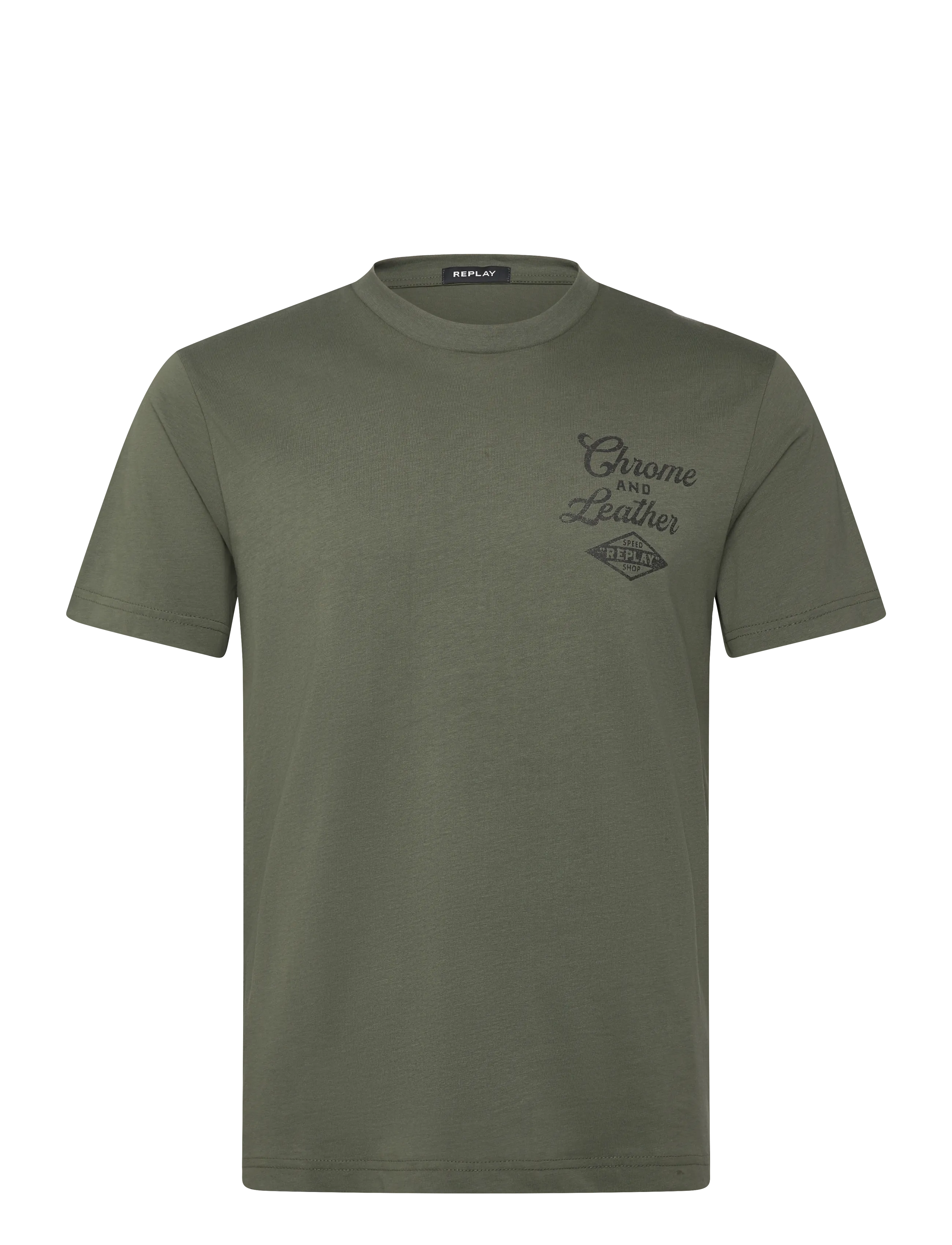 Replay T-Shirt REGULAR - Replay - KHAKI GREEN / khaki/green