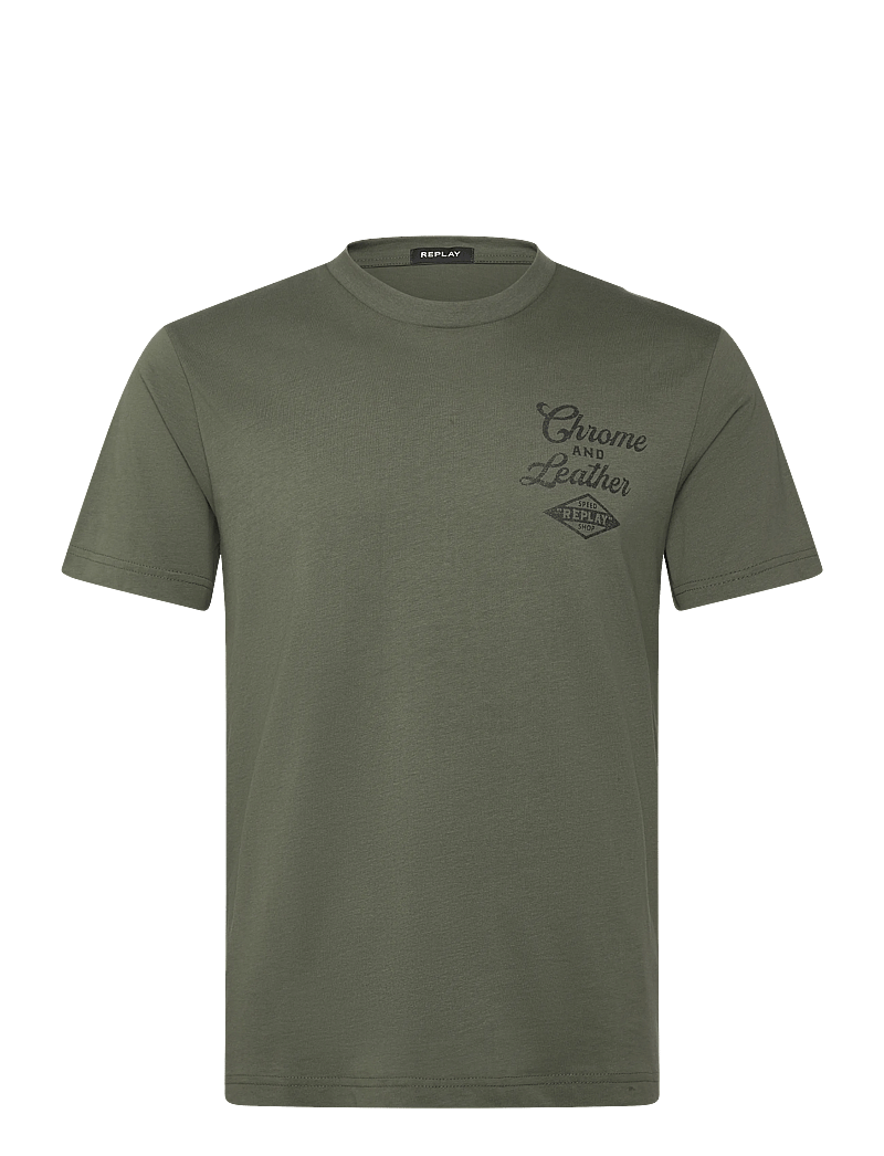 Replay - T-Shirt REGULAR - kurzärmelig - khaki green - 0