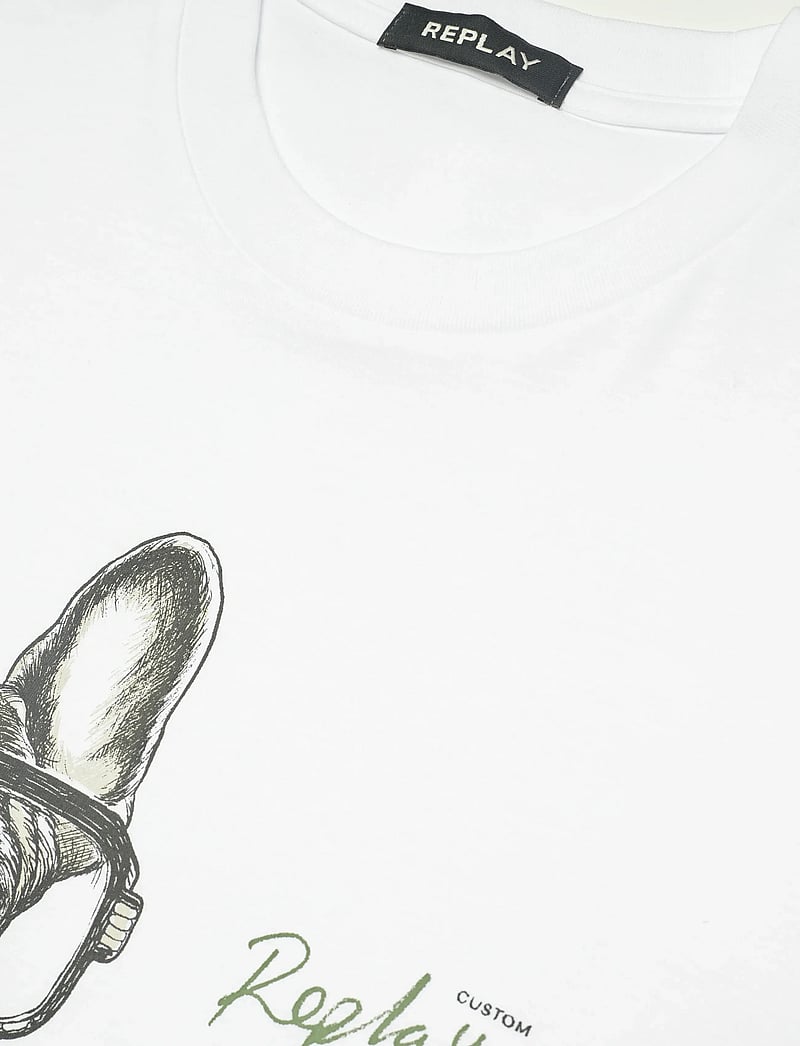 Replay - T-Shirt REGULAR - lühikeste varrukatega t-särgid - white - 2